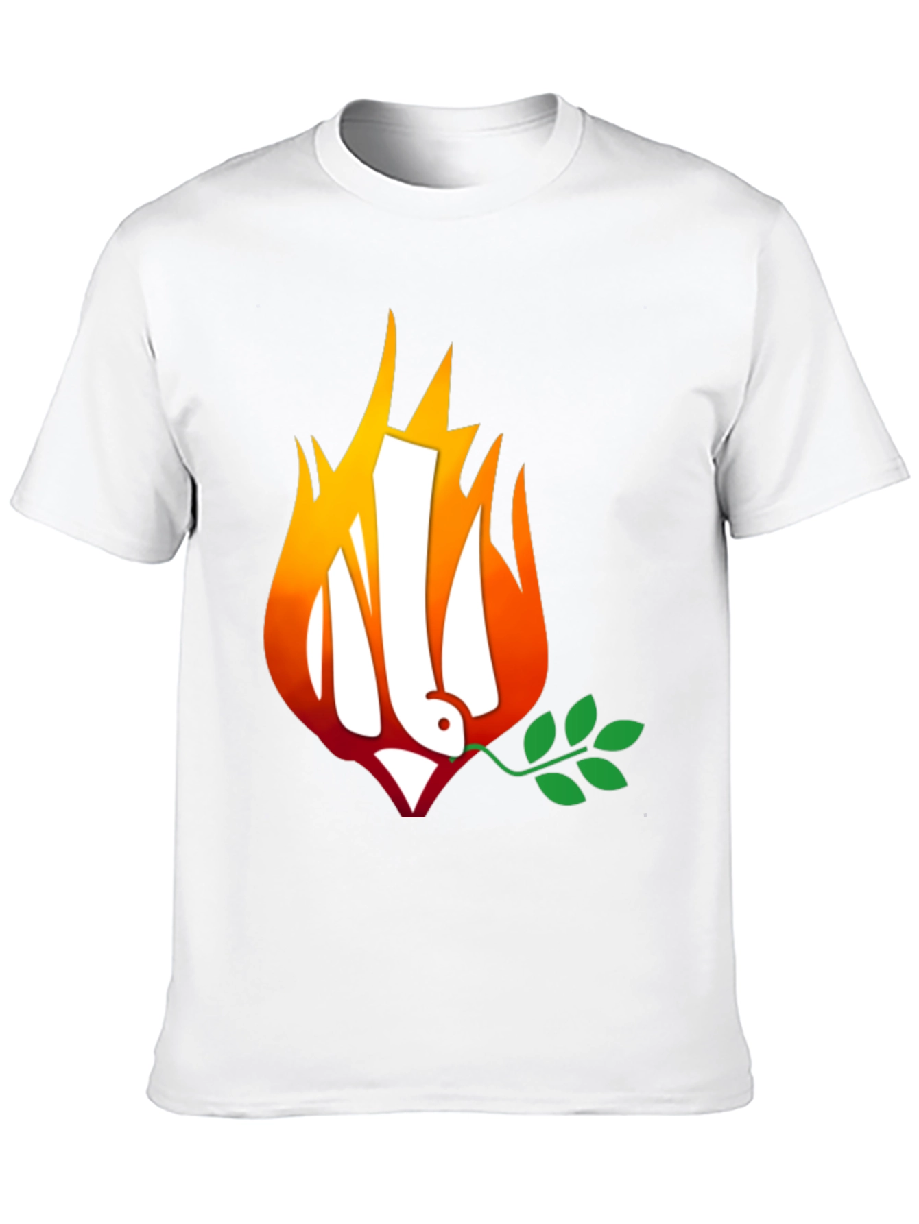 Ukraine Peace Dove on Fire T-Shirt