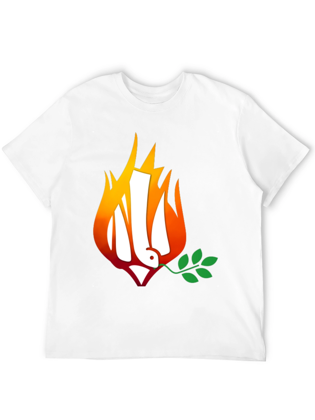 Ukraine Peace Dove on Fire T-Shirt