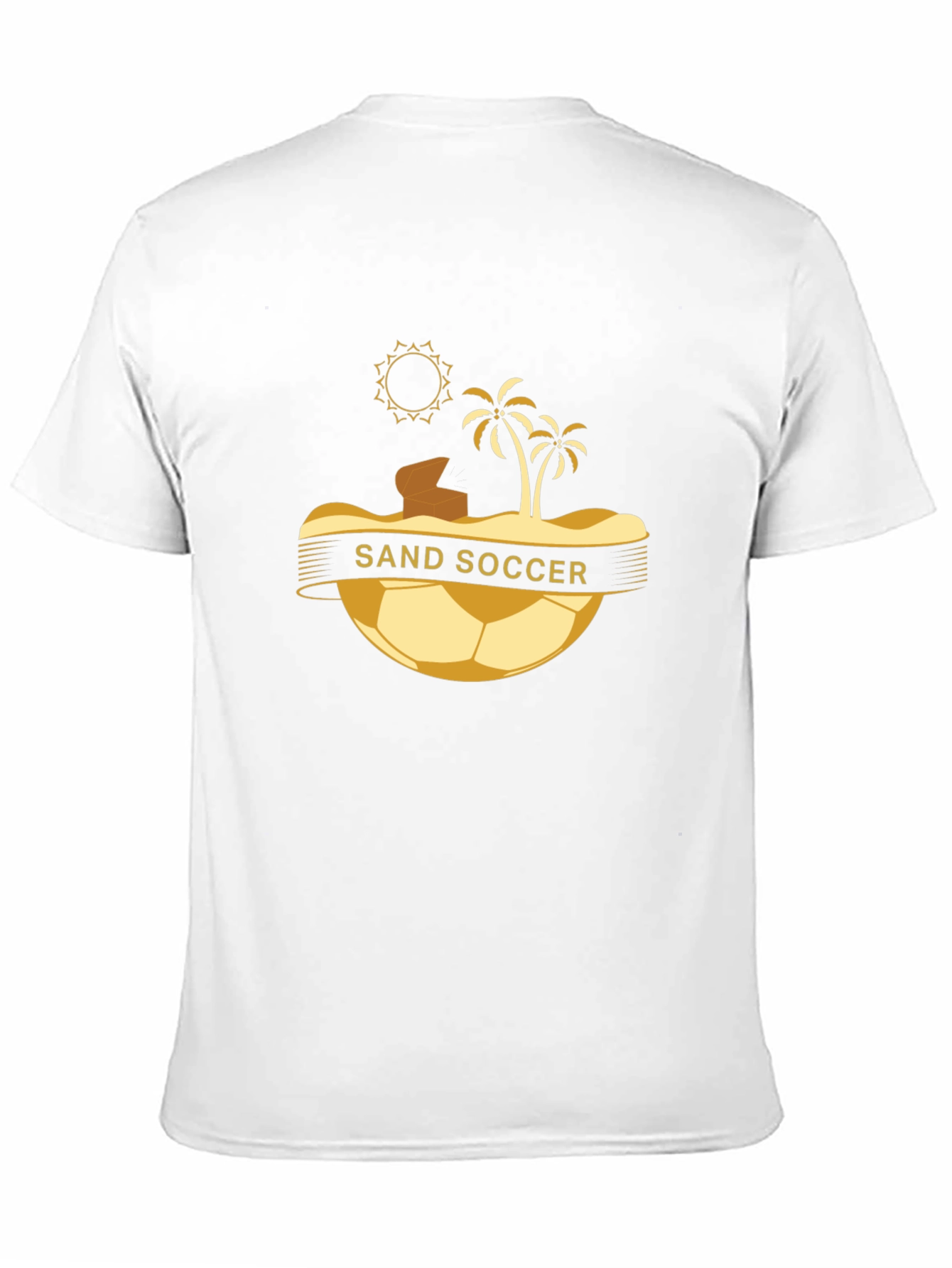 Sand Soccer Graphic T-Shirt - Beach Vibes