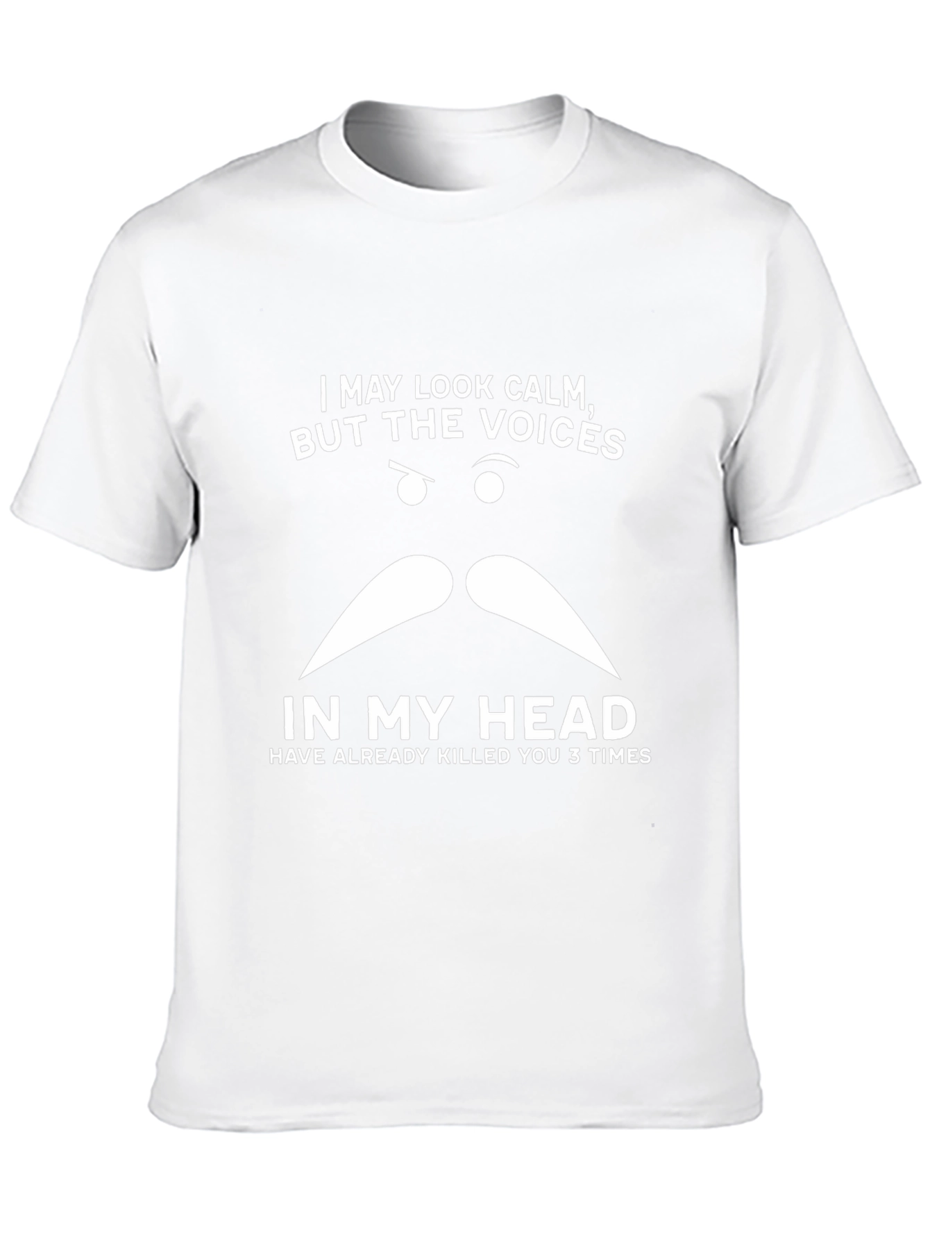 Funny Mens T-Shirt: I May Look Calm