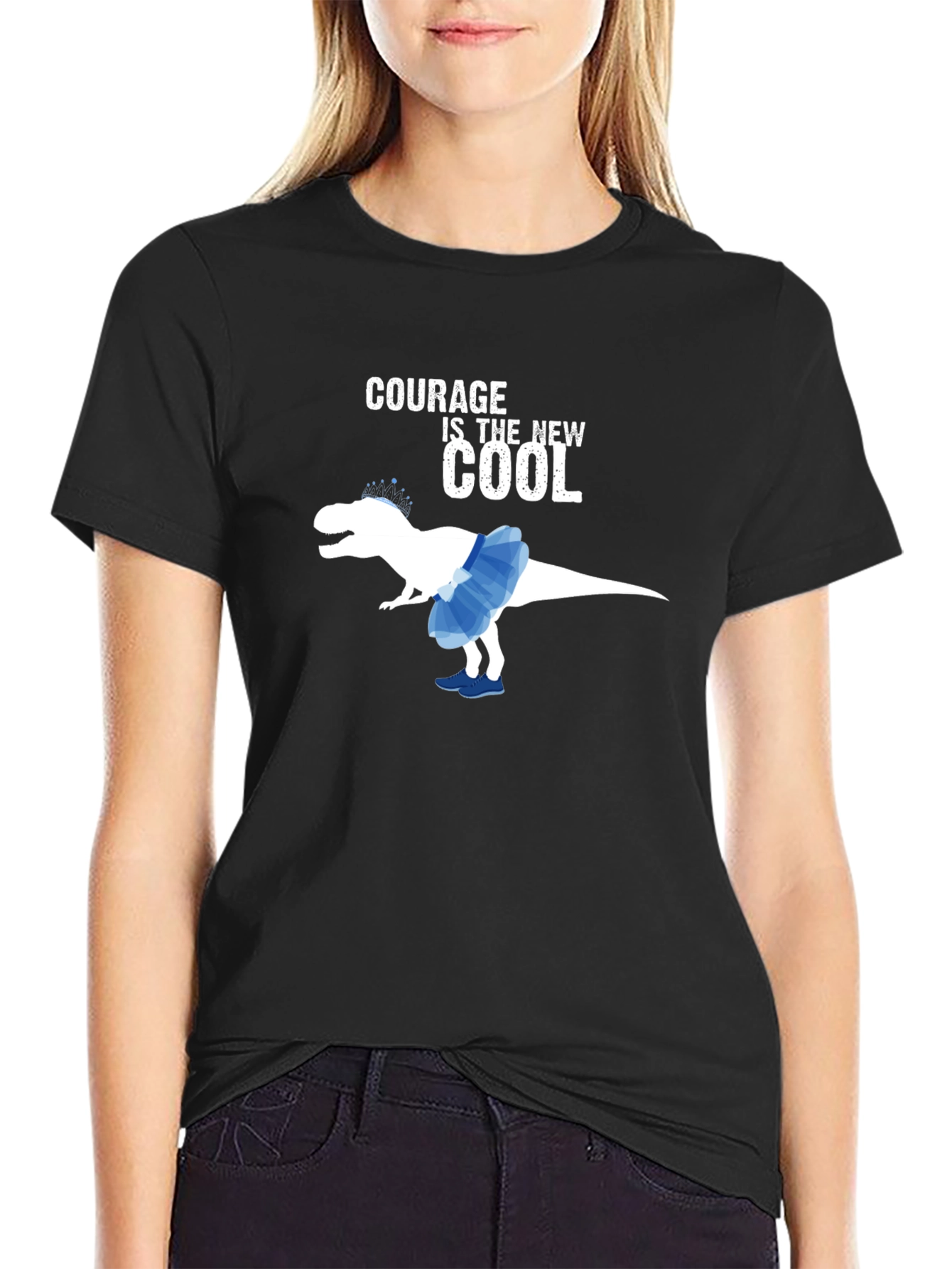 Courage is the New Cool T-Rex T-Shirt