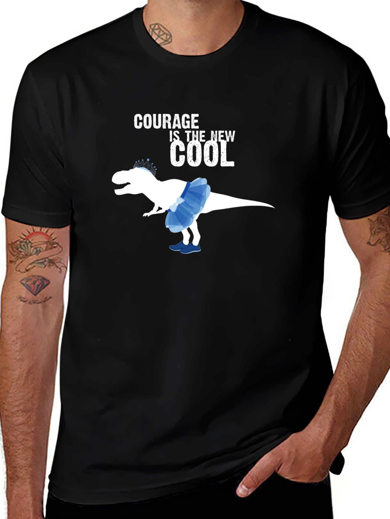Courage is the New Cool T-Rex T-Shirt