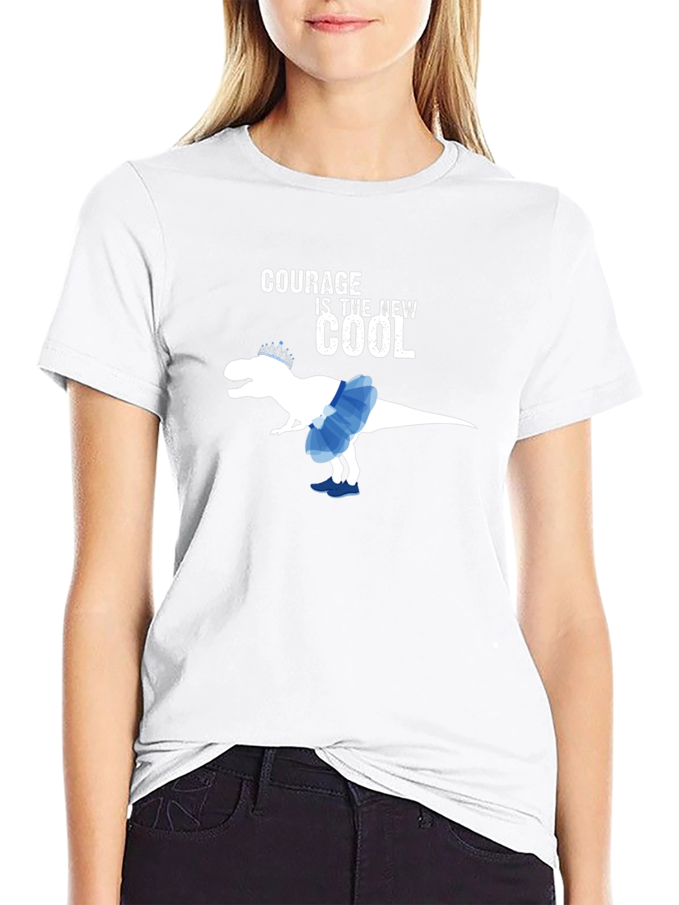 Courage is the New Cool T-Rex T-Shirt