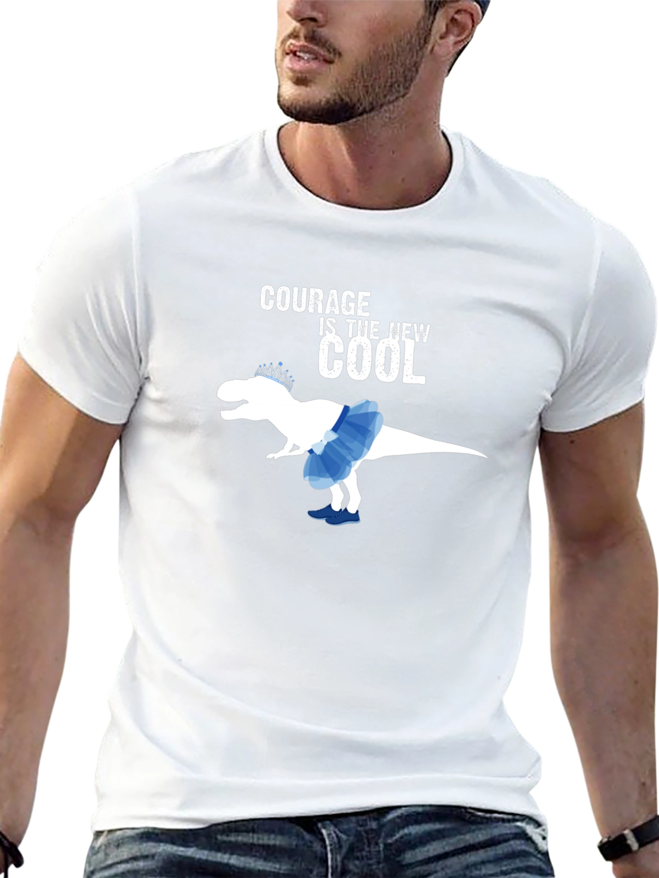Courage is the New Cool T-Rex T-Shirt