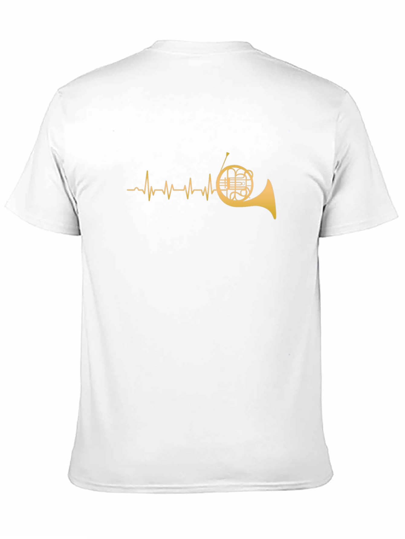 French Horn Heartbeat T-Shirt - Musician Tee