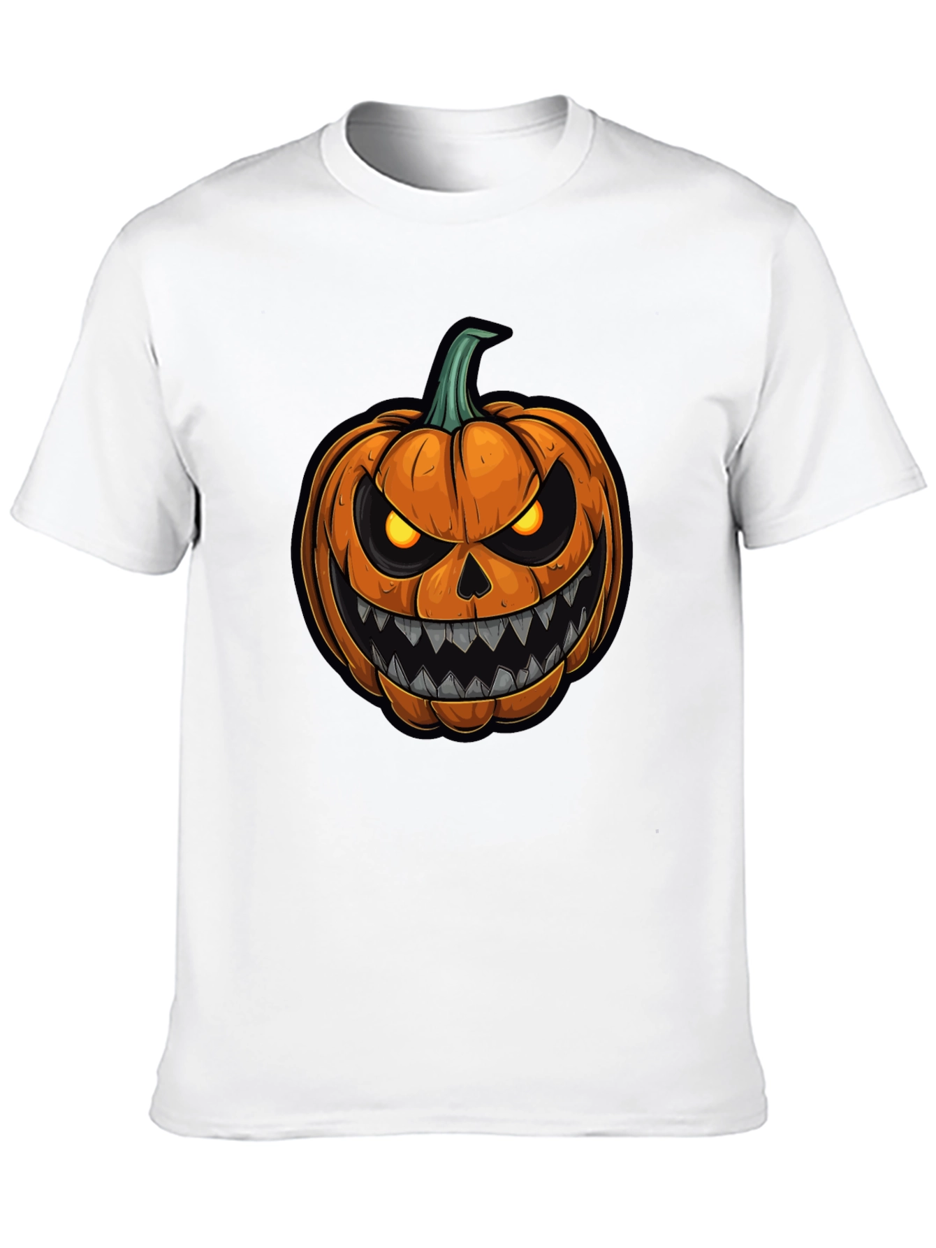 Halloween Pumpkin Graphic Tee - Spooky Season Shirt