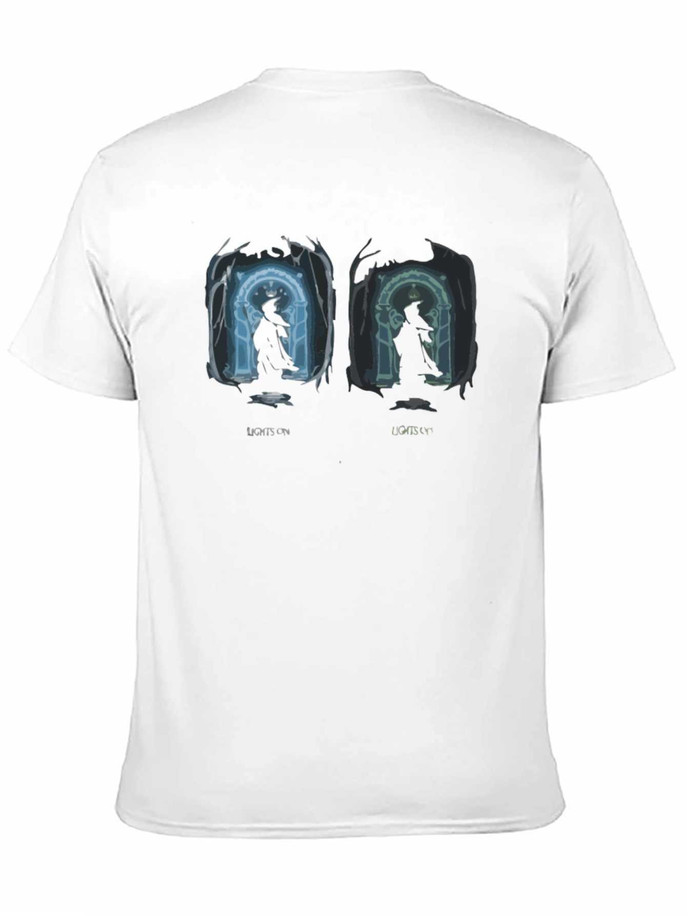 Lights On Silhouette Graphic Print Tee