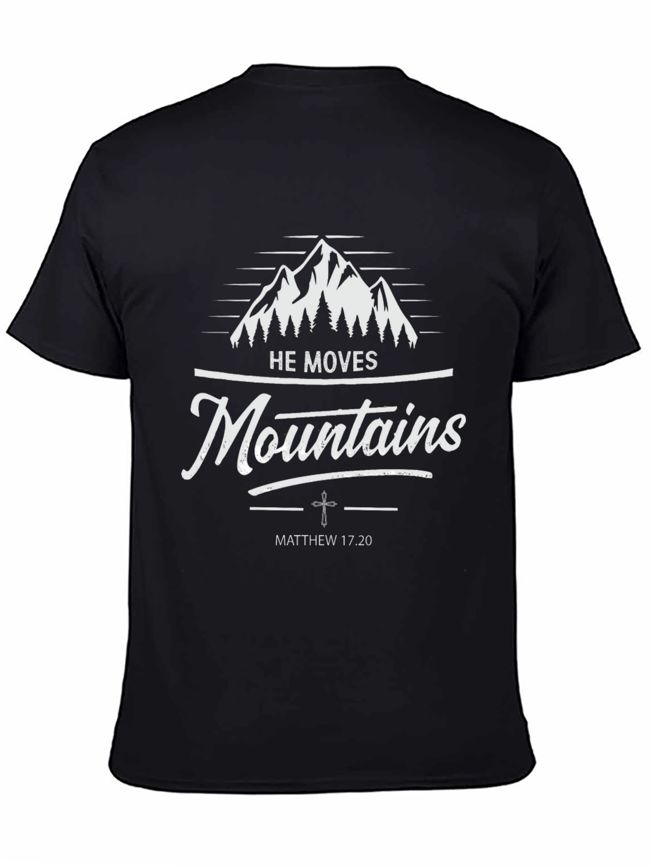Faith-Based Mountain Graphic T-Shirt