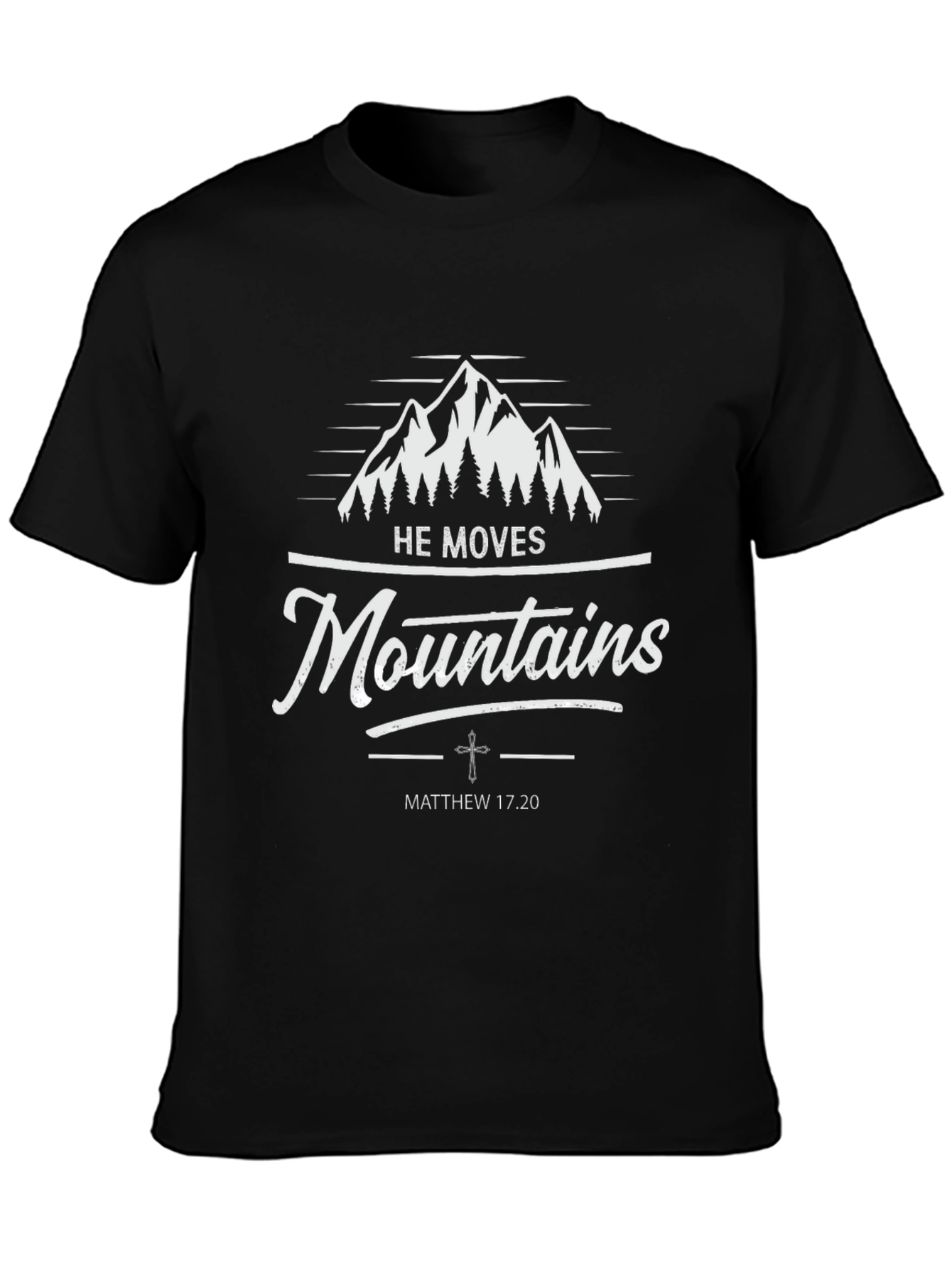 Faith-Based Mountain Graphic T-Shirt