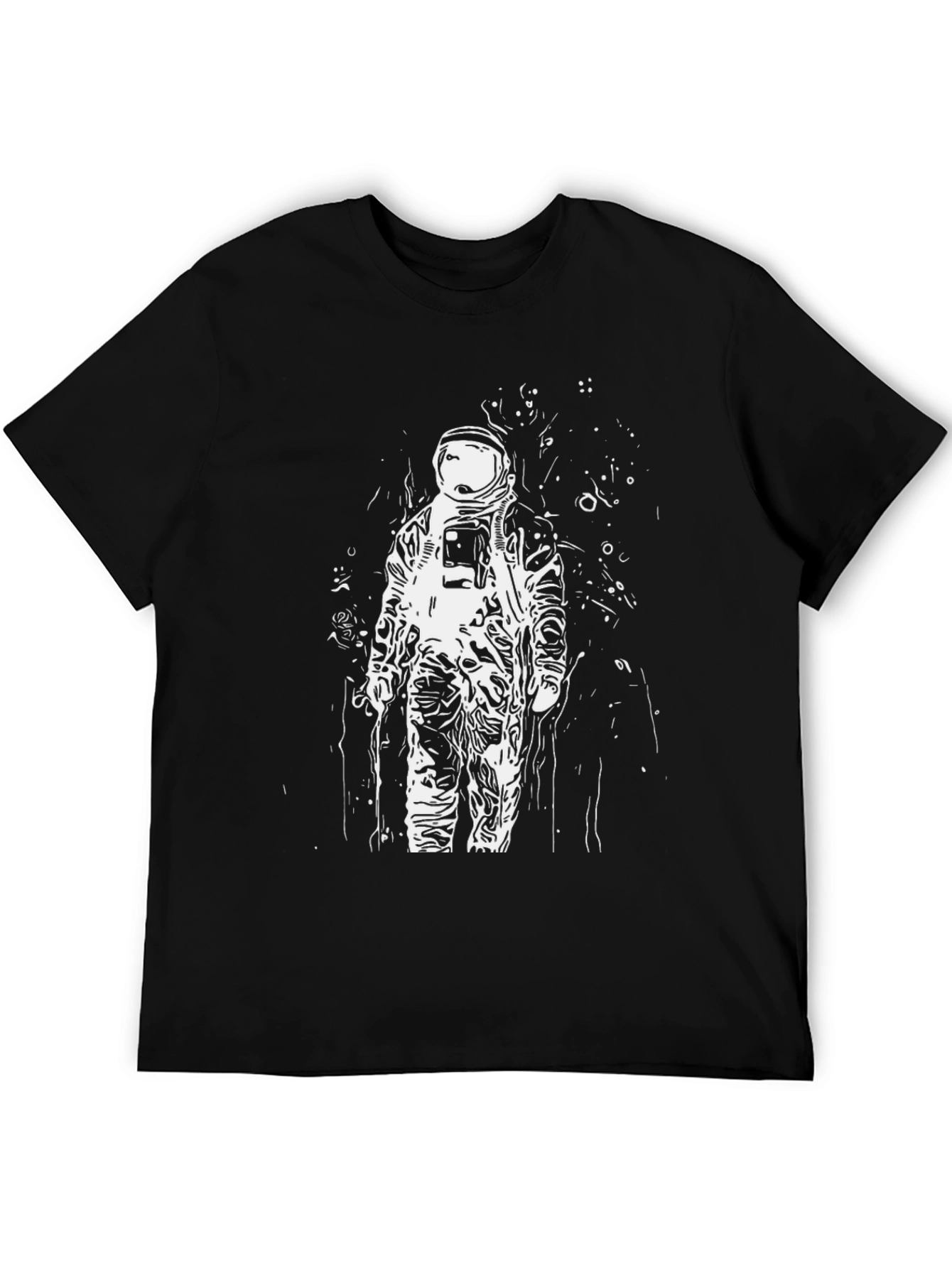 Astronaut Graphic T-Shirt - Black