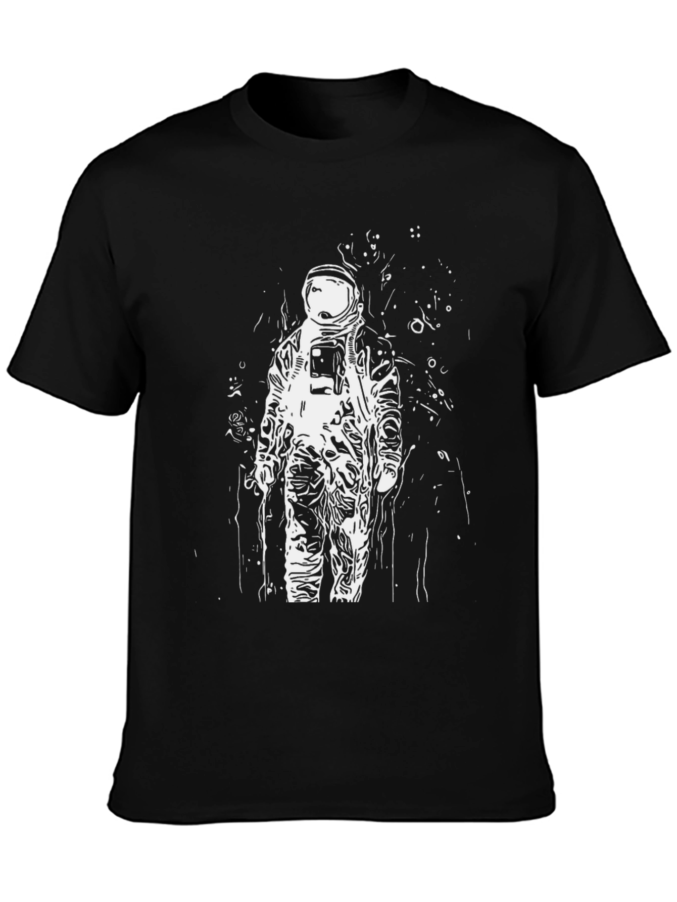 Astronaut Graphic T-Shirt - Black