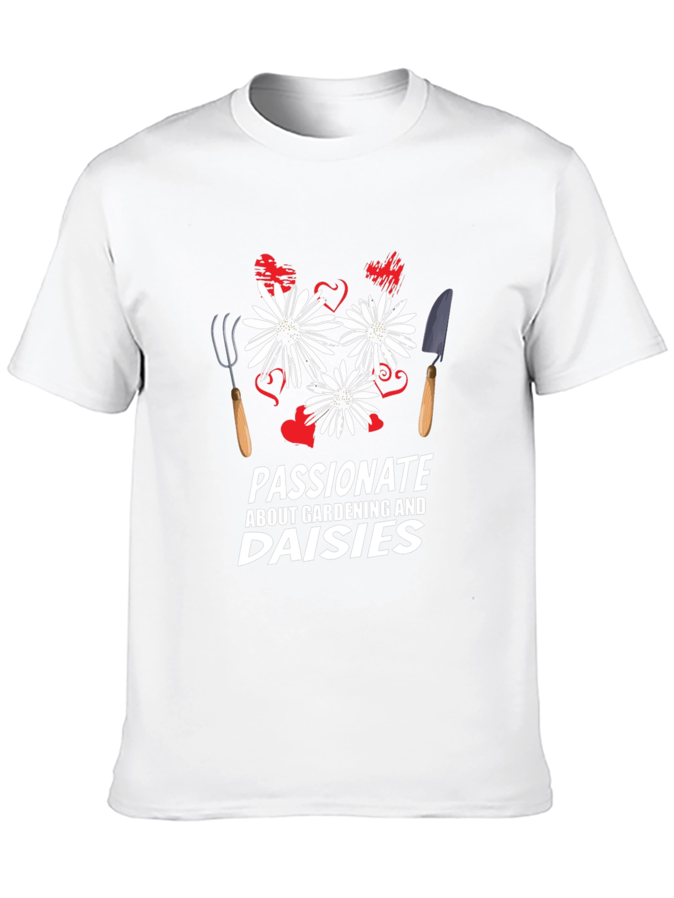 Gardening & Daisies Graphic T-Shirt