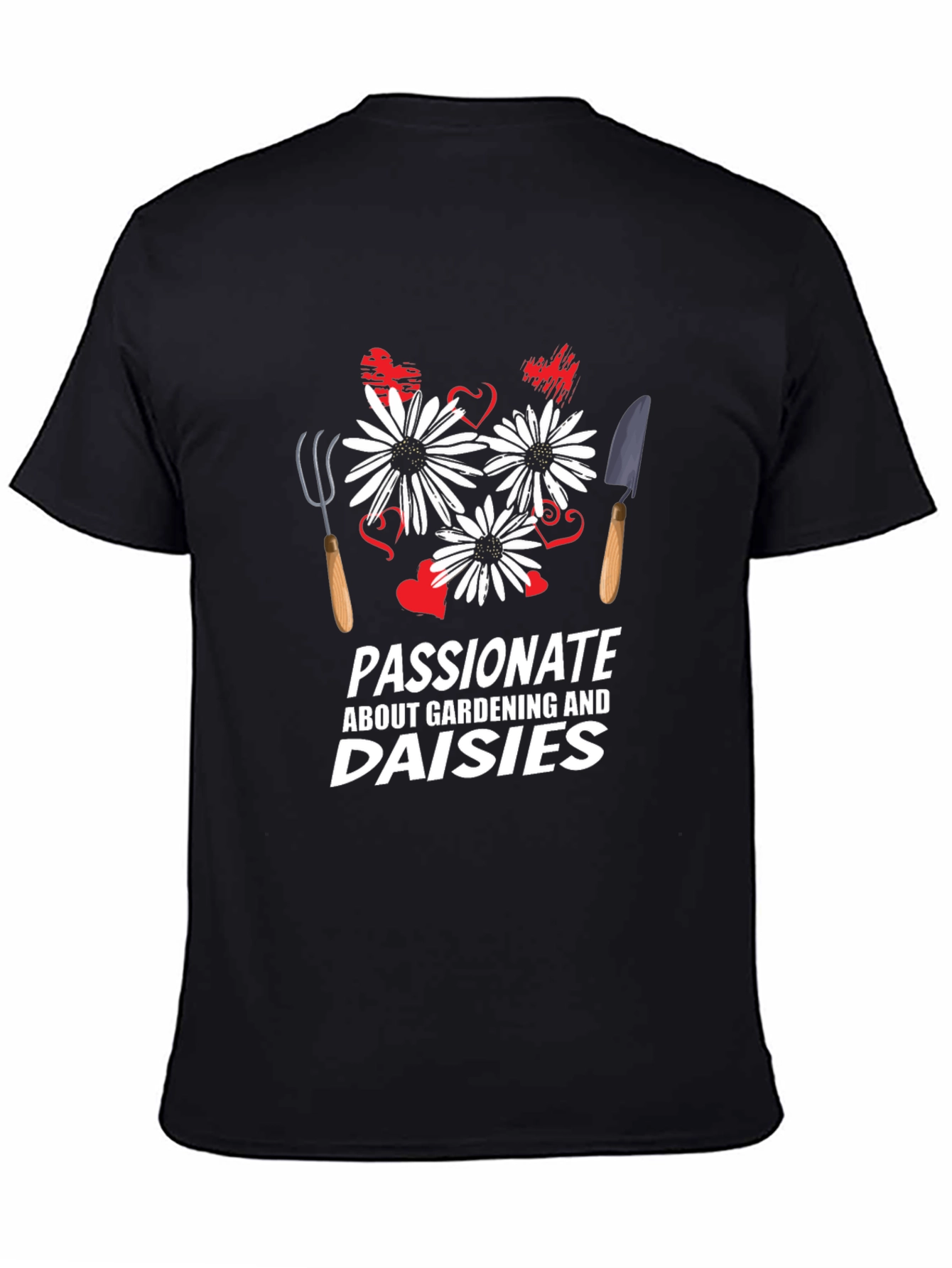 Gardening & Daisies Graphic T-Shirt