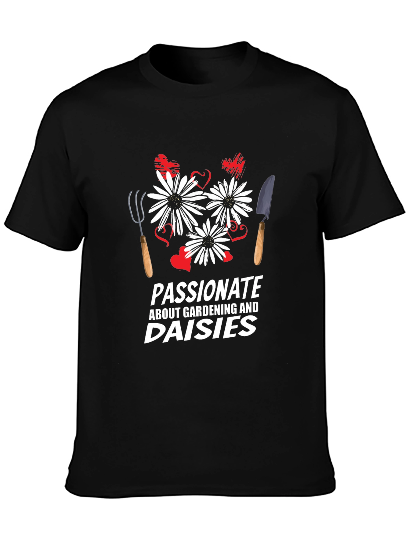 Gardening & Daisies Graphic T-Shirt