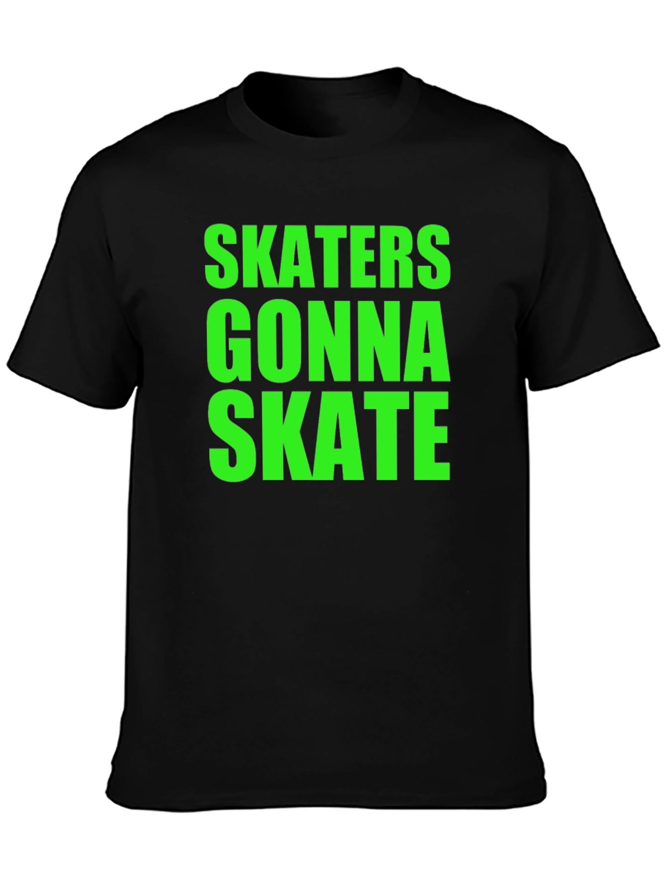 Skaters Gonna Skate Graphic Tee - Bold Statement Shirt