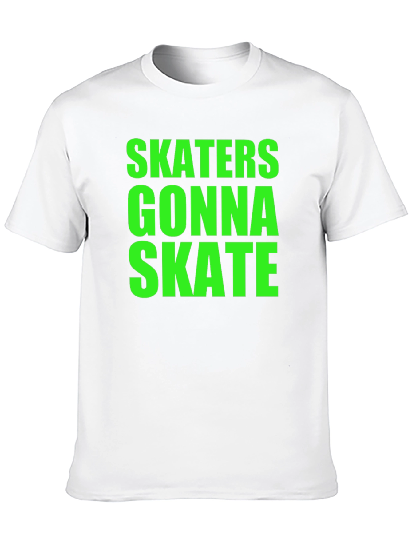 Skaters Gonna Skate Graphic Tee - Bold Statement Shirt