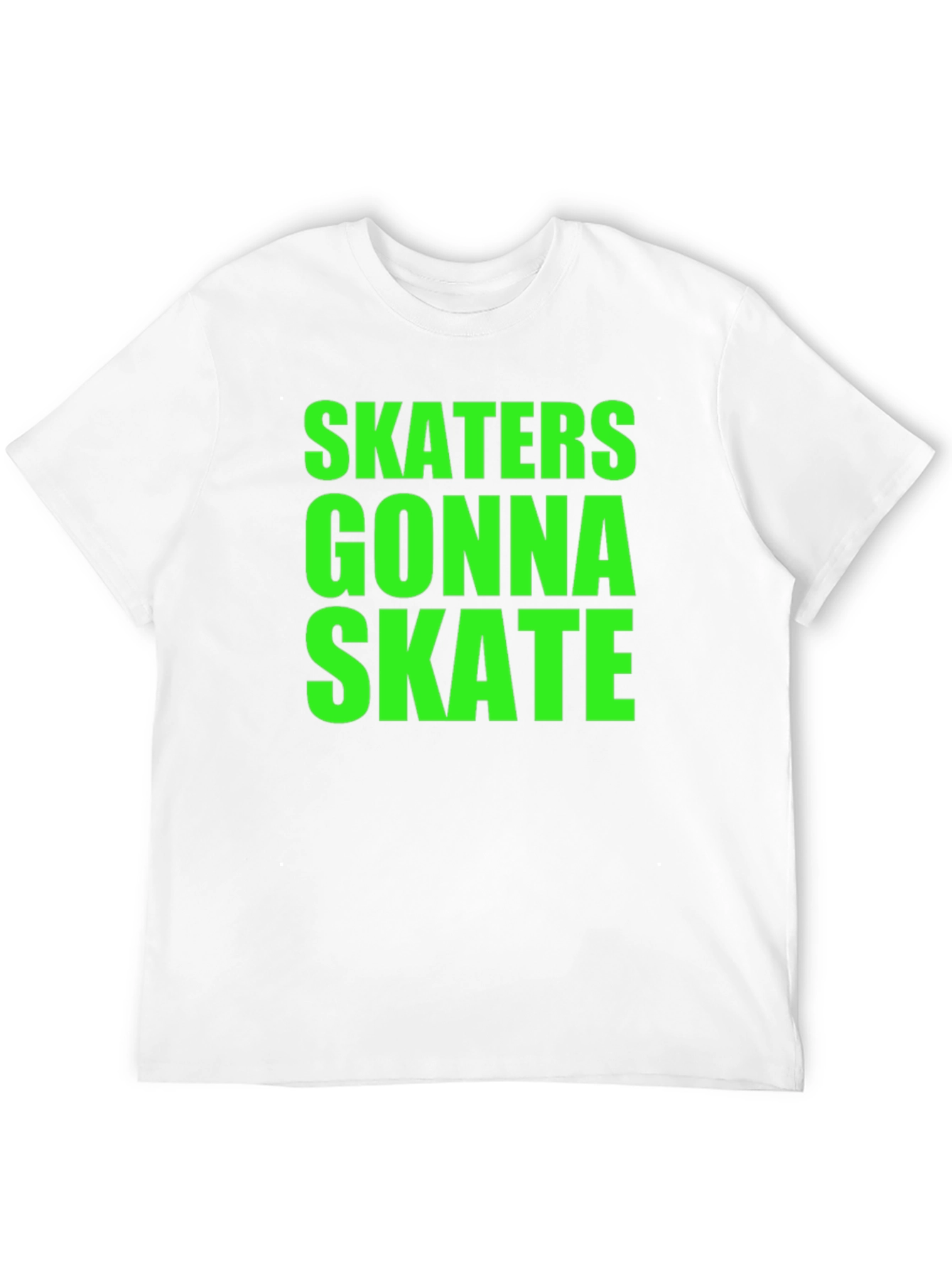 Skaters Gonna Skate Graphic Tee - Bold Statement Shirt
