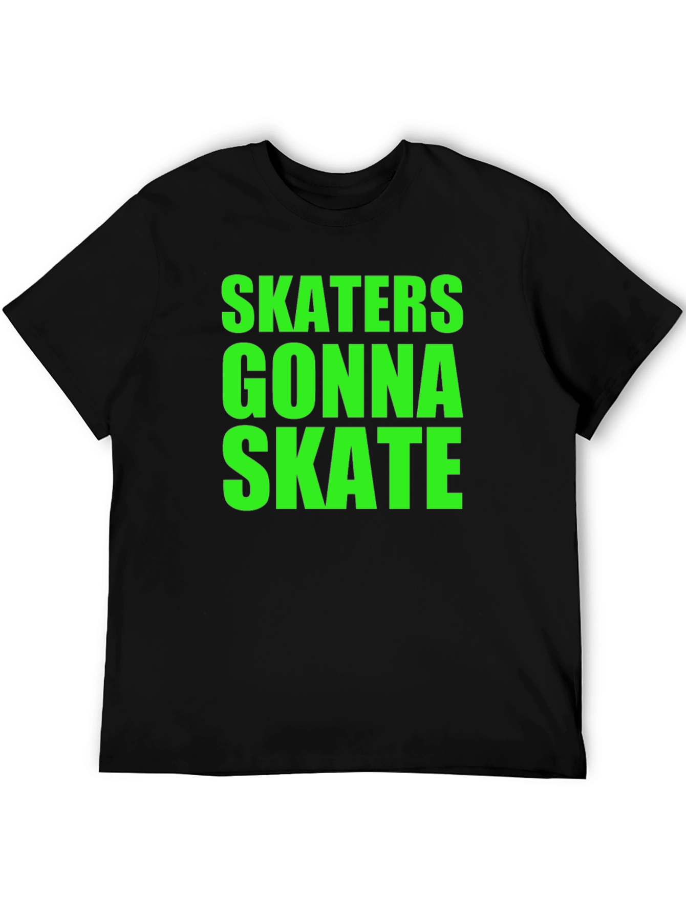 Skaters Gonna Skate Graphic Tee - Bold Statement Shirt
