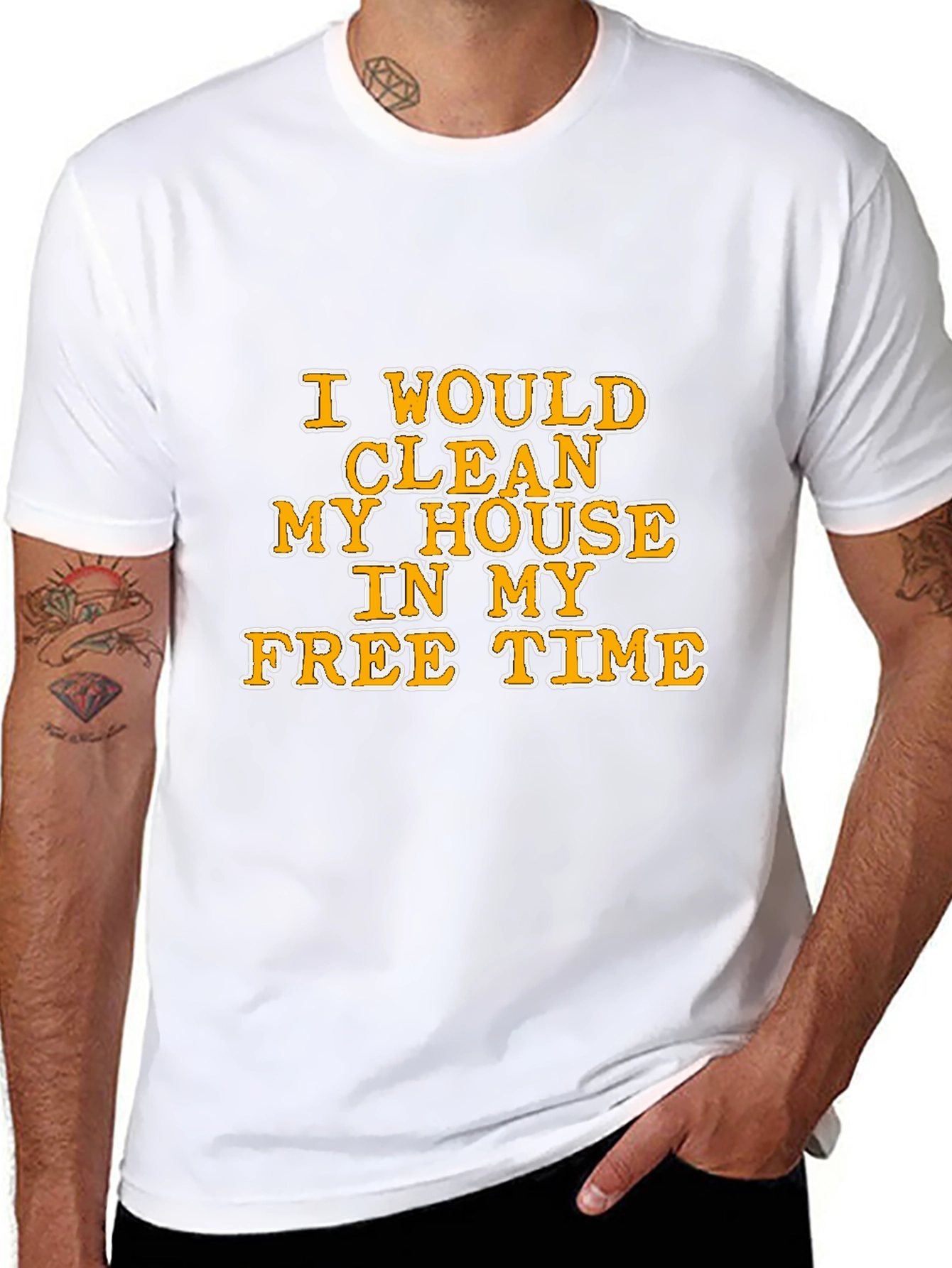 Funny Cleaning House Graphic Tee