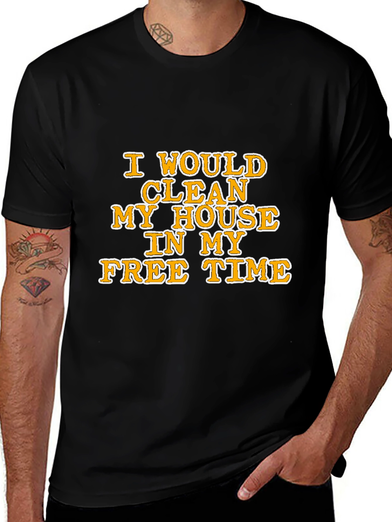 Funny Cleaning House Graphic Tee