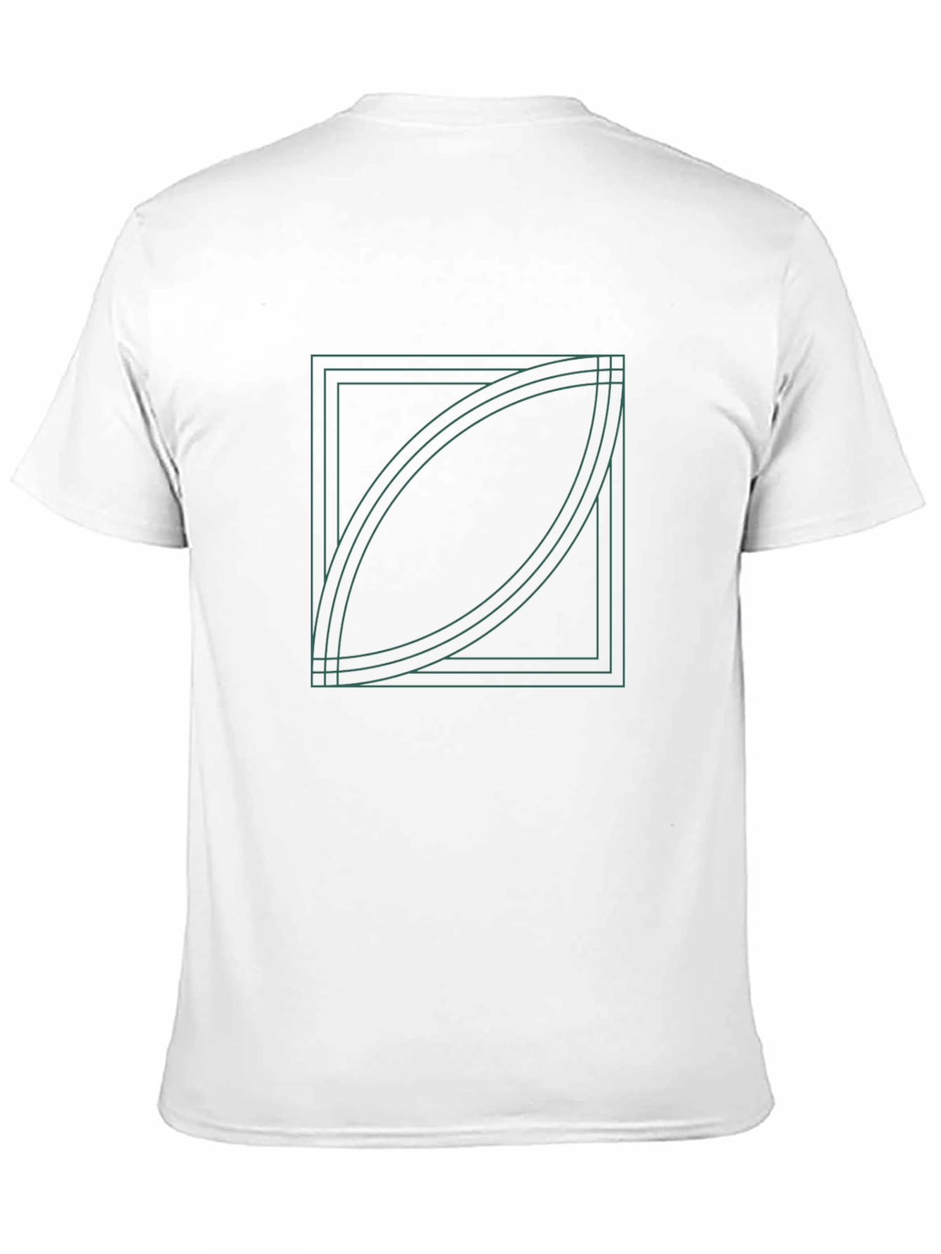 Abstract Geometric Graphic Black T-Shirt