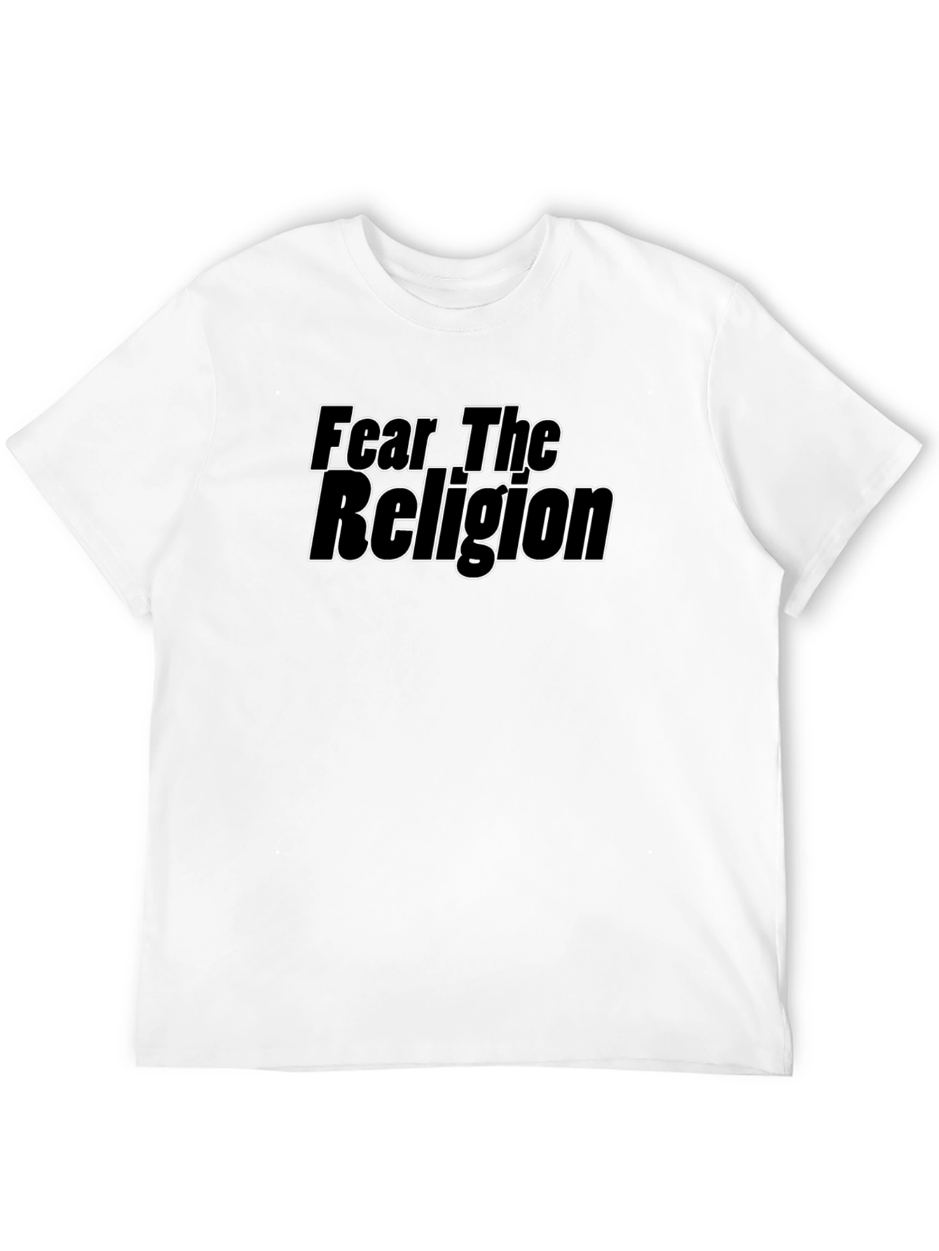 Fear The Religion Black Graphic T-Shirt
