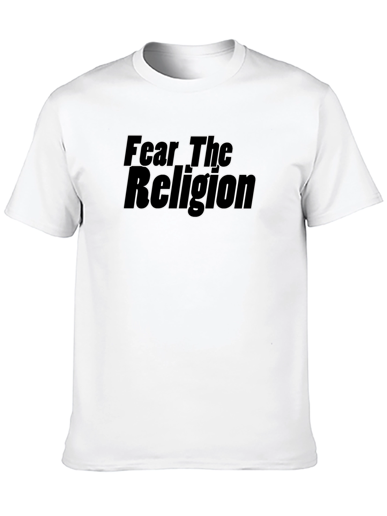 Fear The Religion Black Graphic T-Shirt