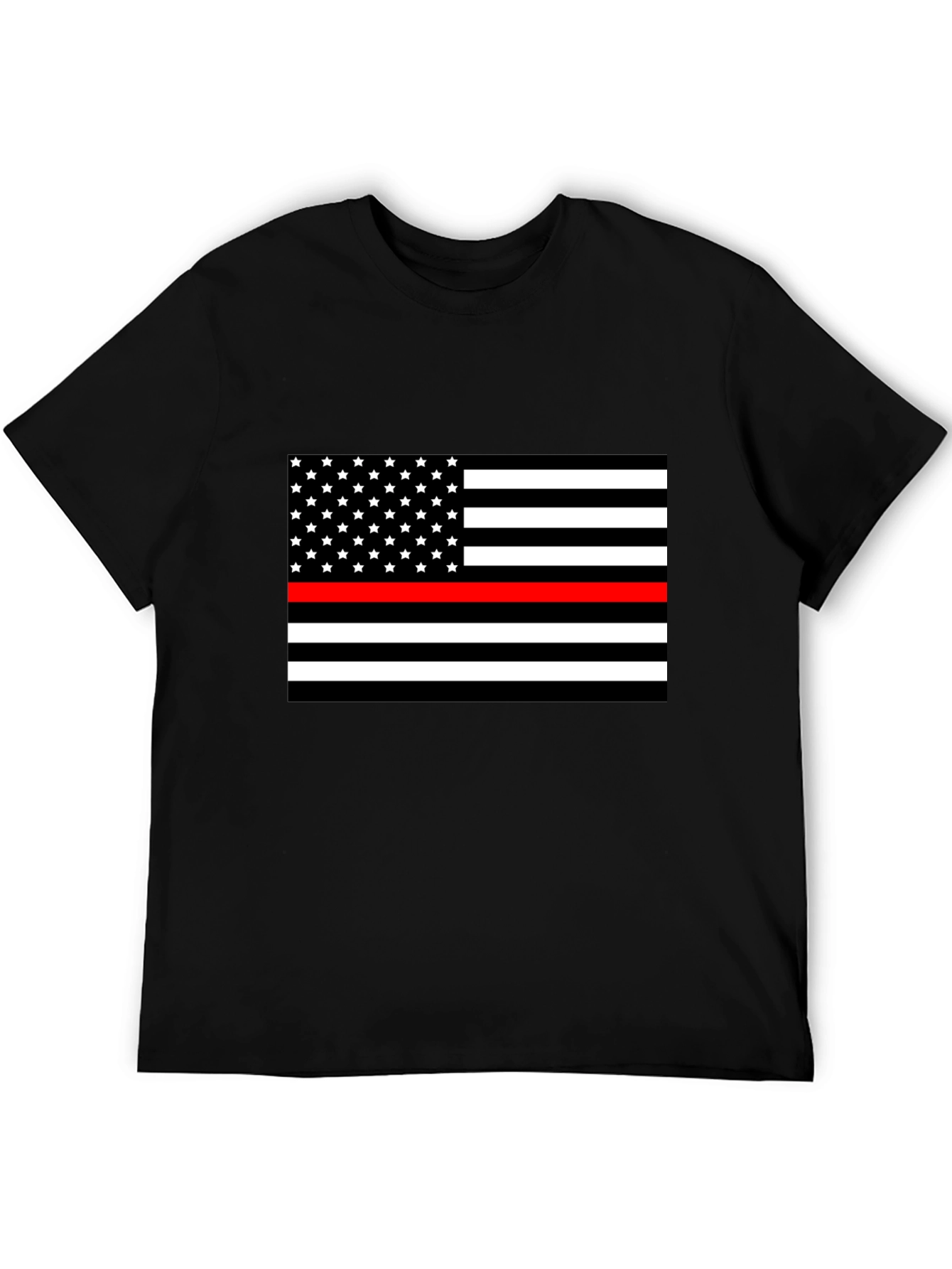 Thin Red Line USA Flag Graphic T-Shirt