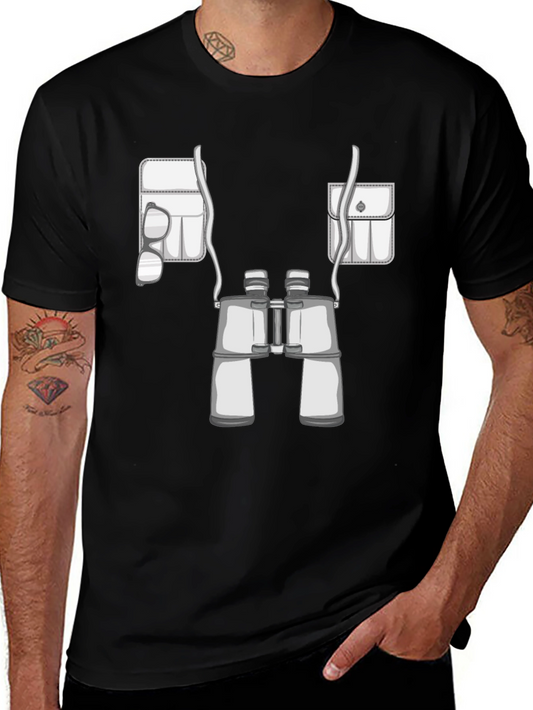 Binocular Graphic T-Shirt - Novelty Tee for Nature Lovers