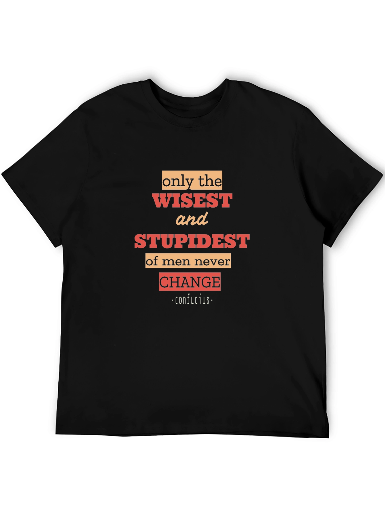 Wisest and Stupidest Mens Black T-Shirt