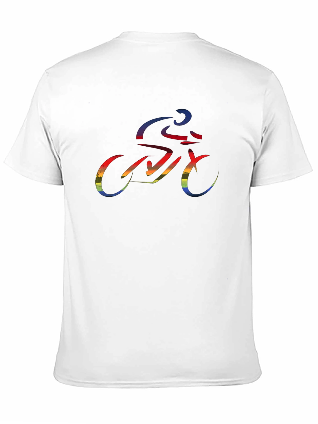 Rainbow Cyclist Graphic Tee - Black T-Shirt