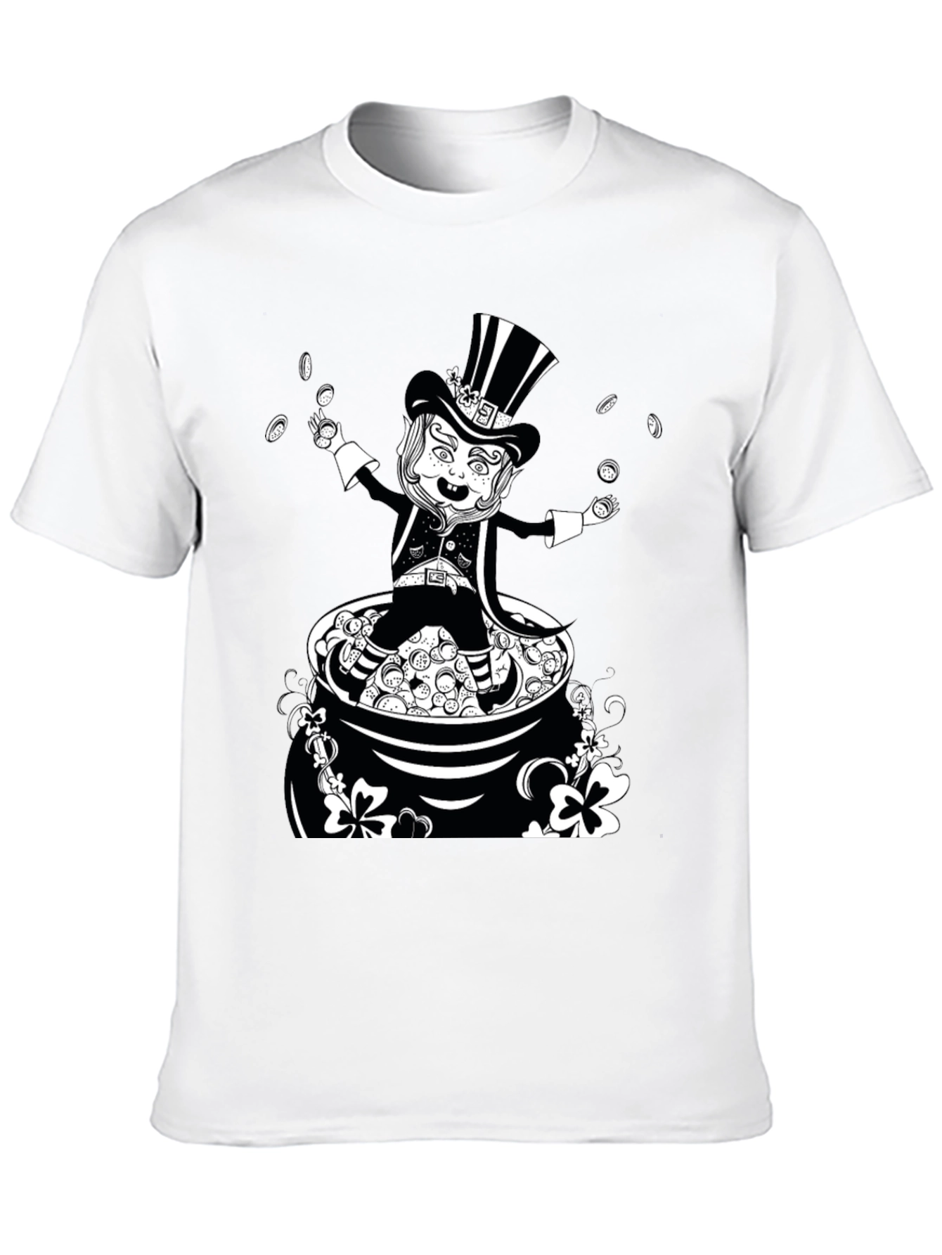 Leprechaun Pot of Gold Graphic T-Shirt