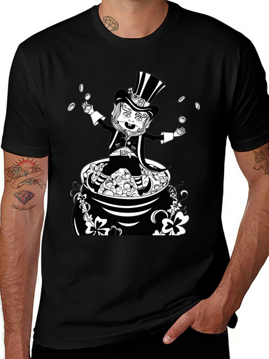 Leprechaun Pot of Gold Graphic T-Shirt