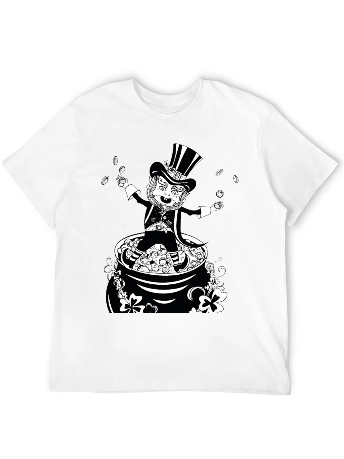 Leprechaun Pot of Gold Graphic T-Shirt