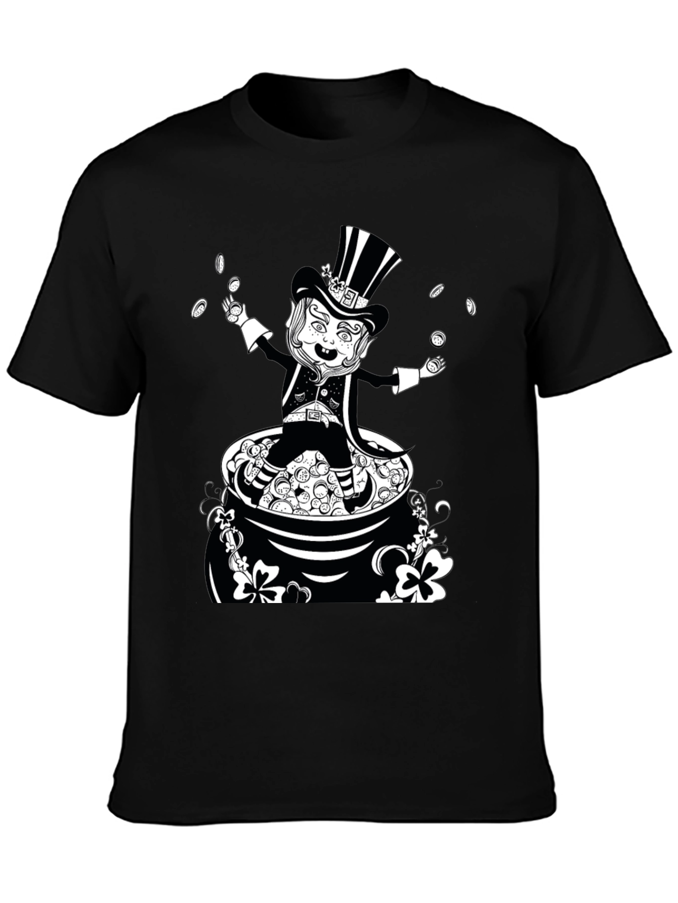 Leprechaun Pot of Gold Graphic T-Shirt