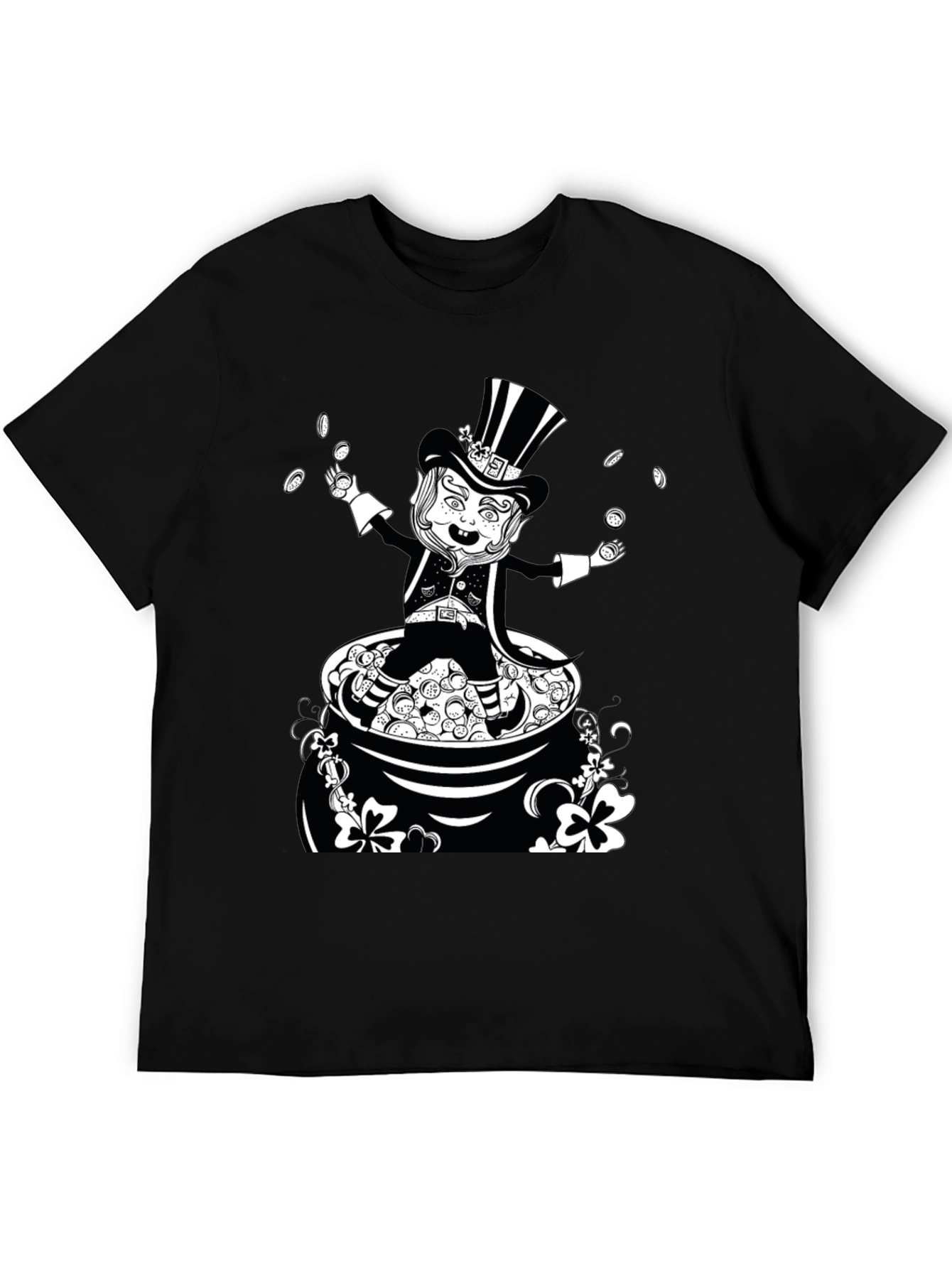 Leprechaun Pot of Gold Graphic T-Shirt