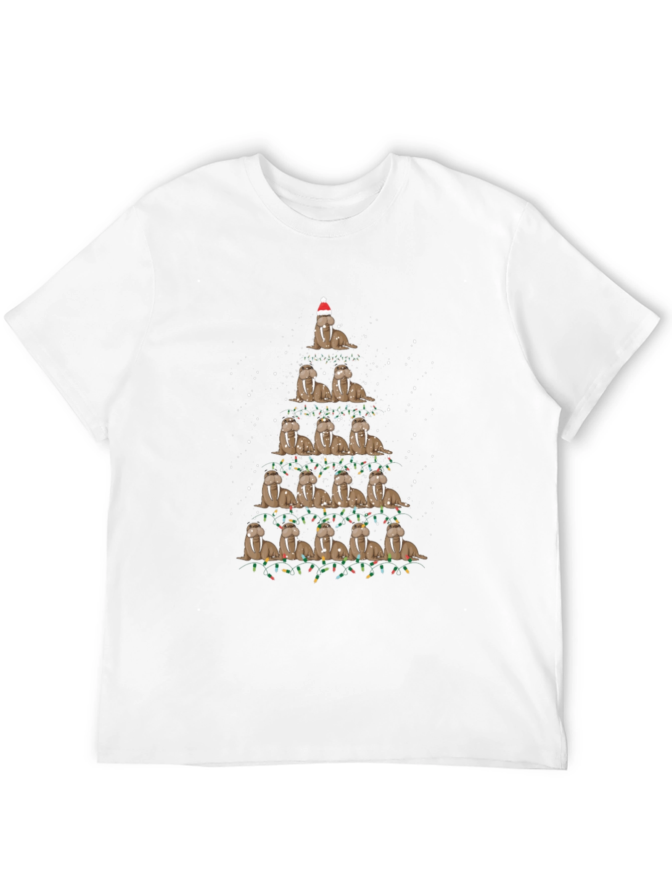 Walrus Christmas Tree T-Shirt
