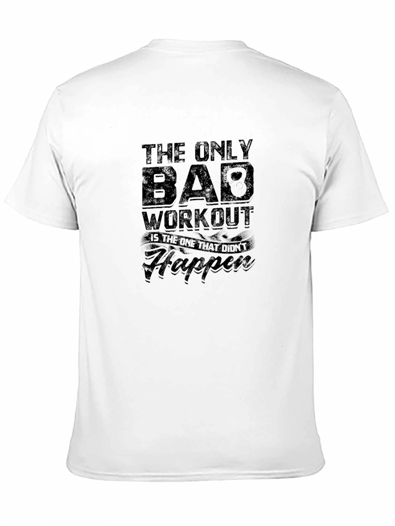 Workout Motivation Black Graphic T-Shirt