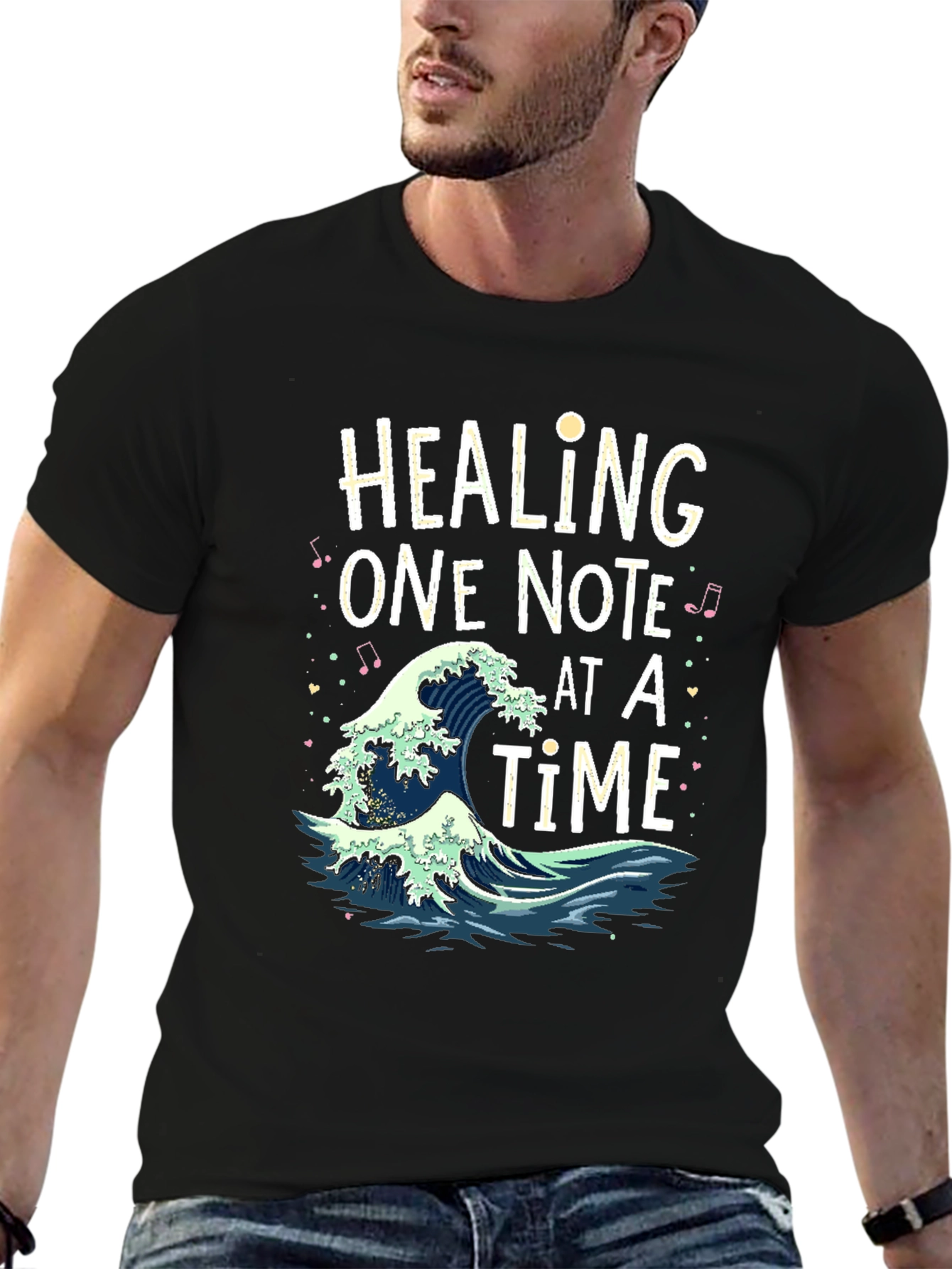 Healing One Note at a Time Wave T-Shirt