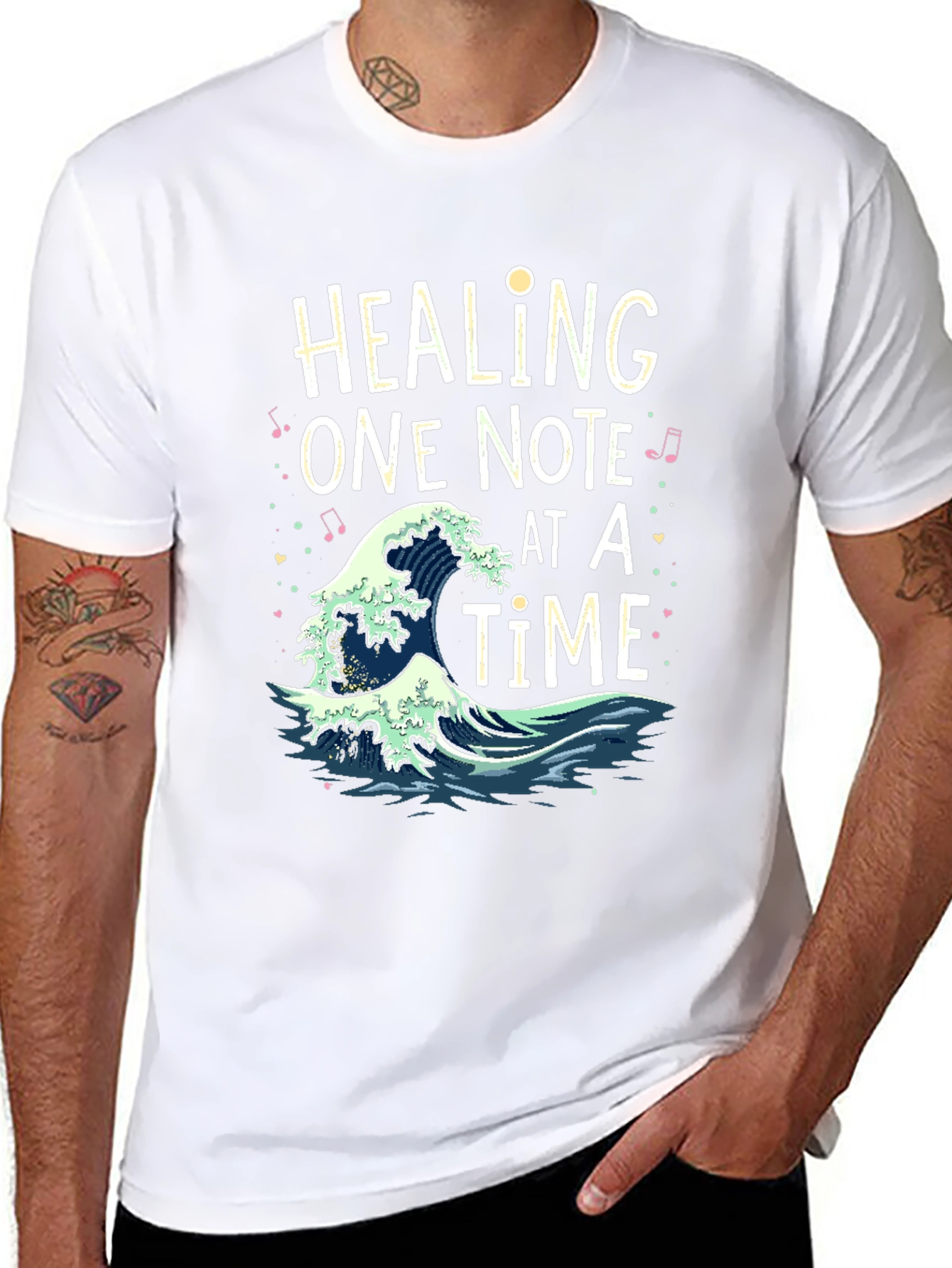 Healing One Note at a Time Wave T-Shirt