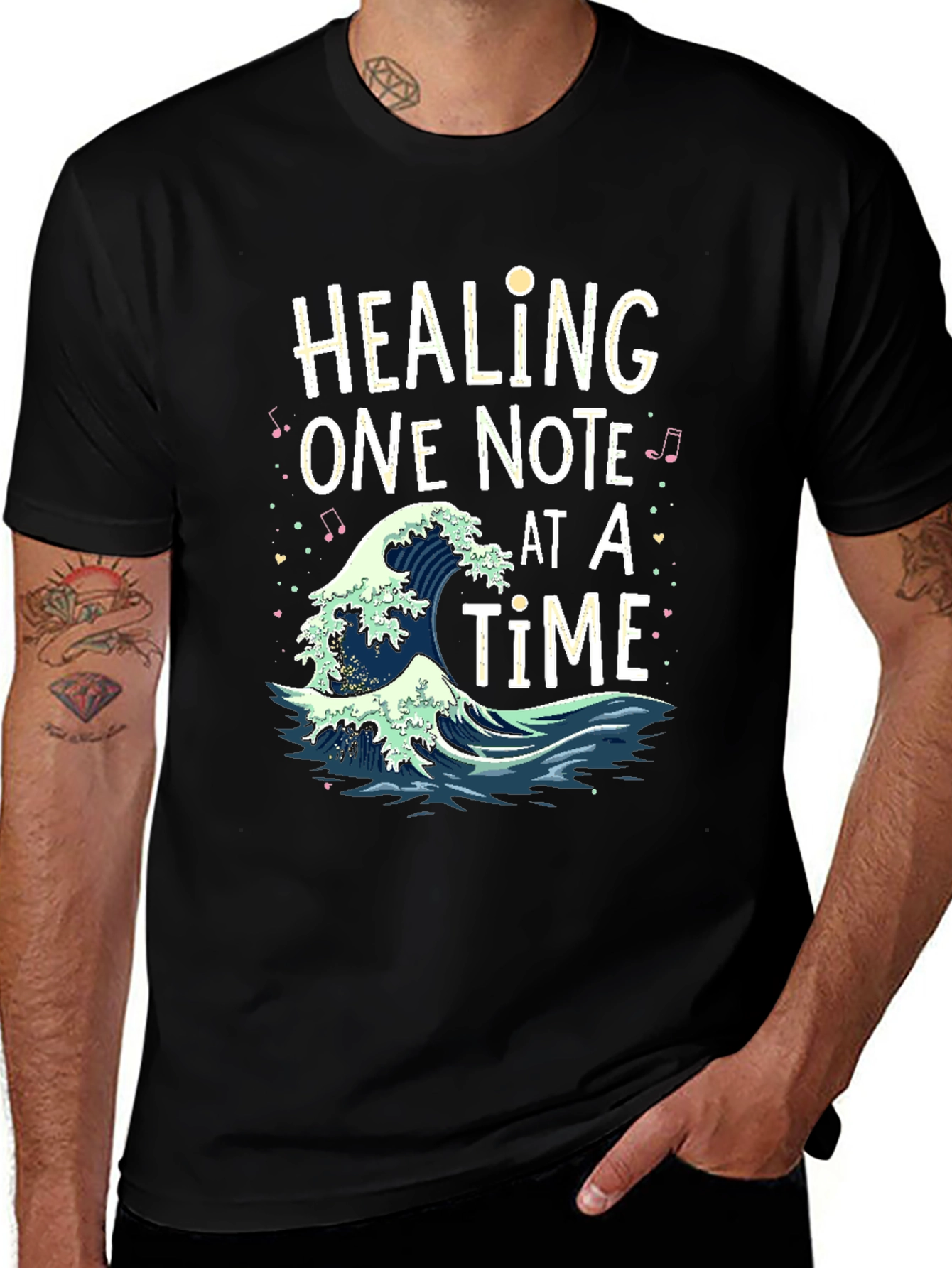 Healing One Note at a Time Wave T-Shirt