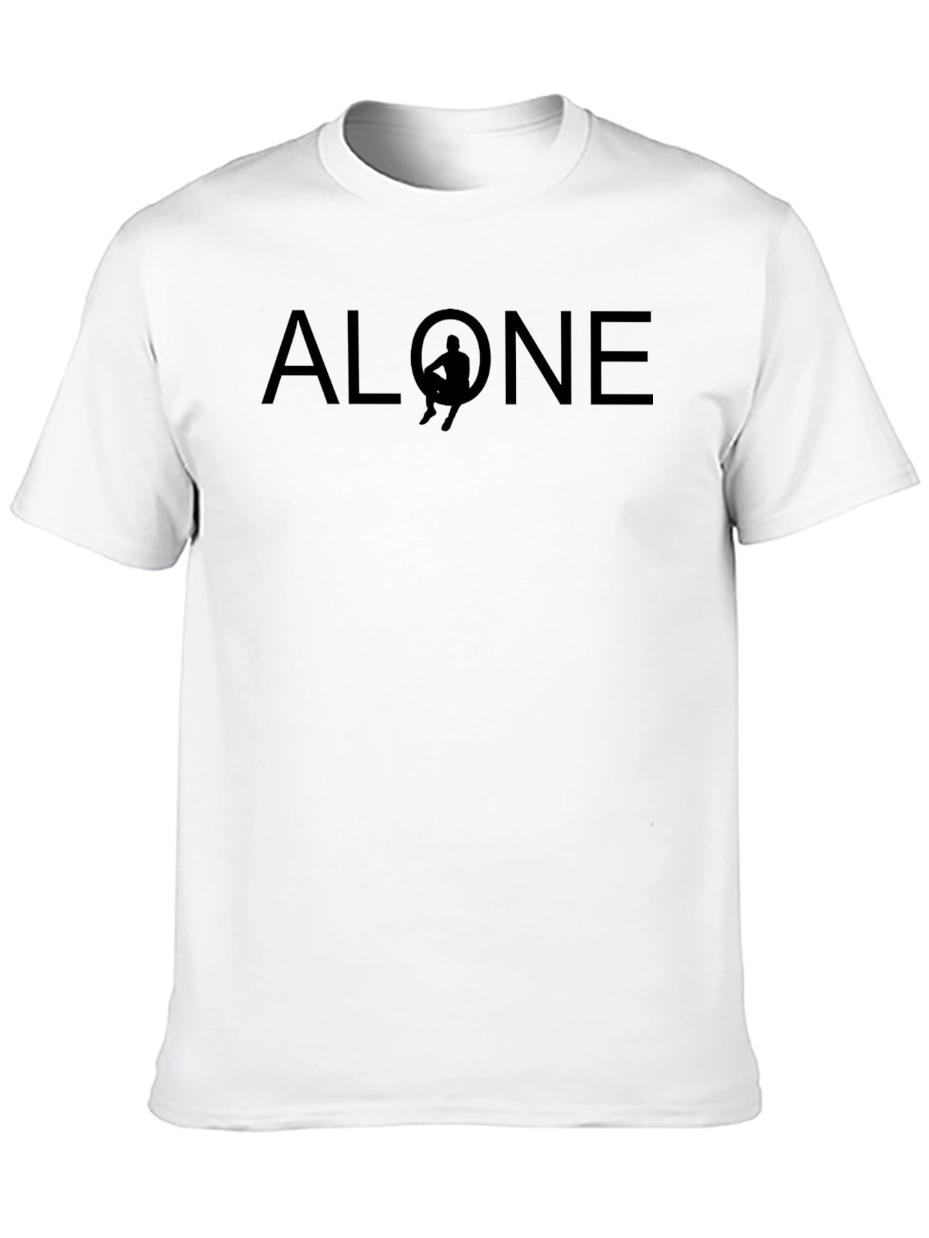 Alone Graphic Tee - Minimalist Design