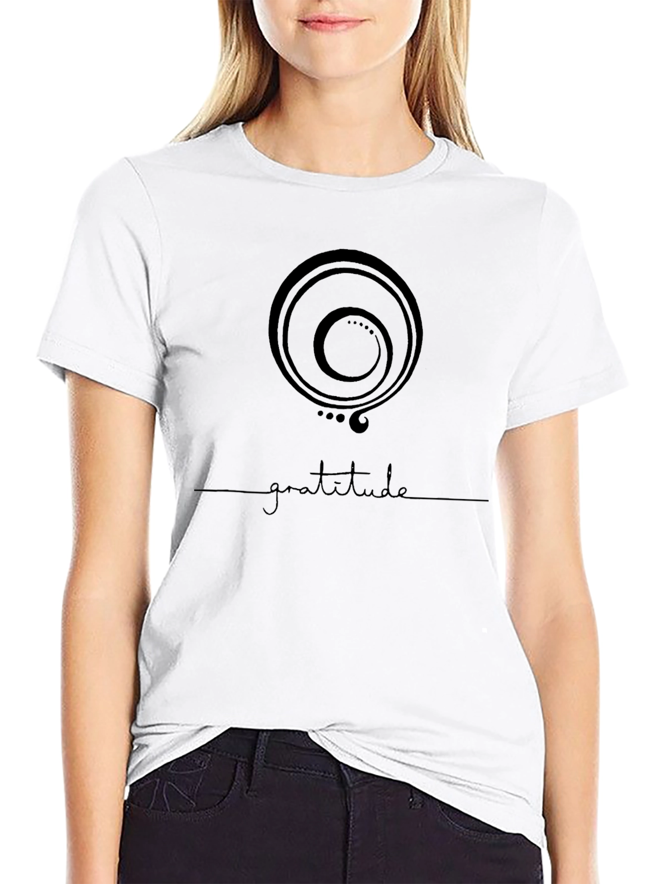 Gratitude Symbol Graphic T-Shirt