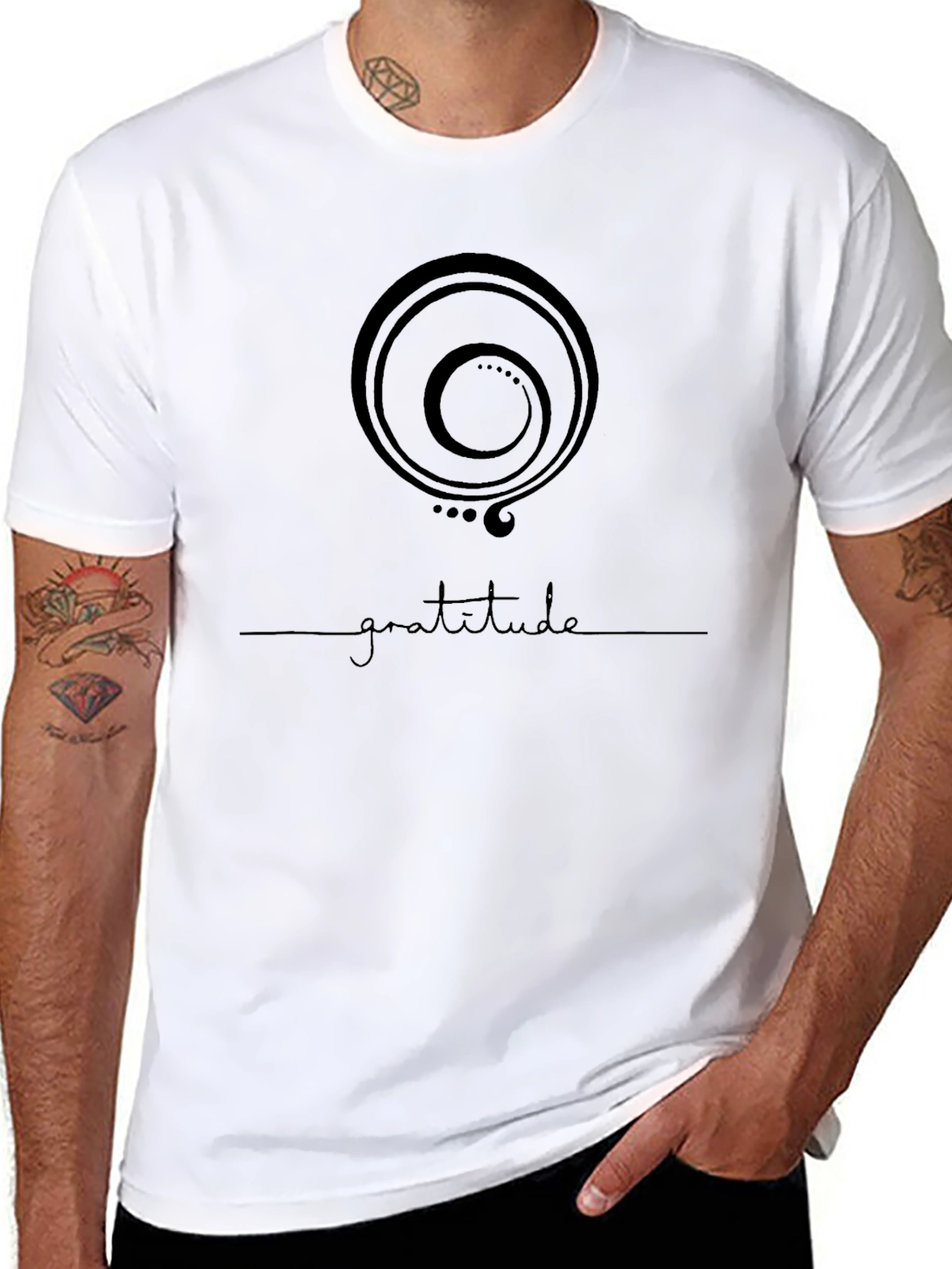 Gratitude Symbol Graphic T-Shirt