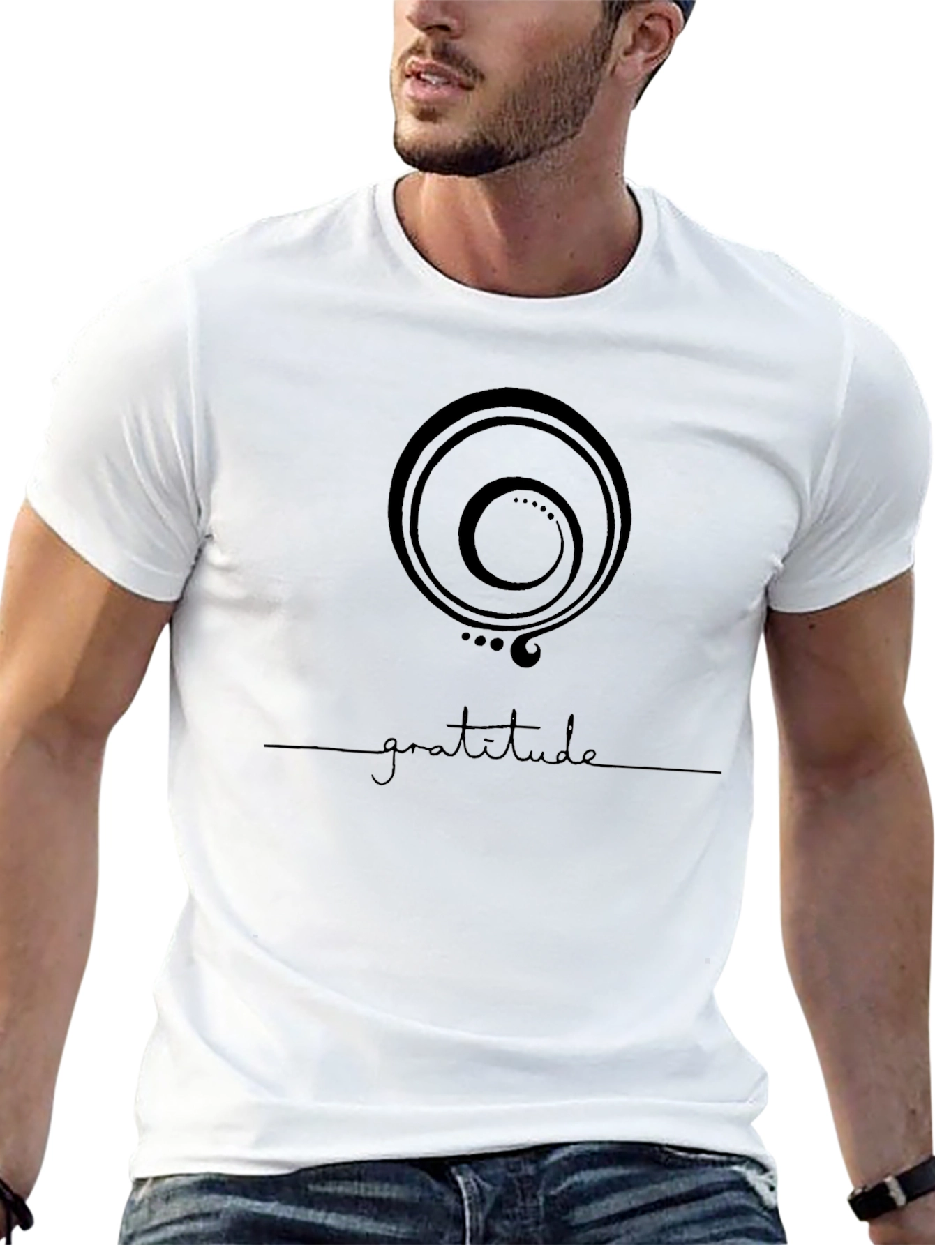 Gratitude Symbol Graphic T-Shirt