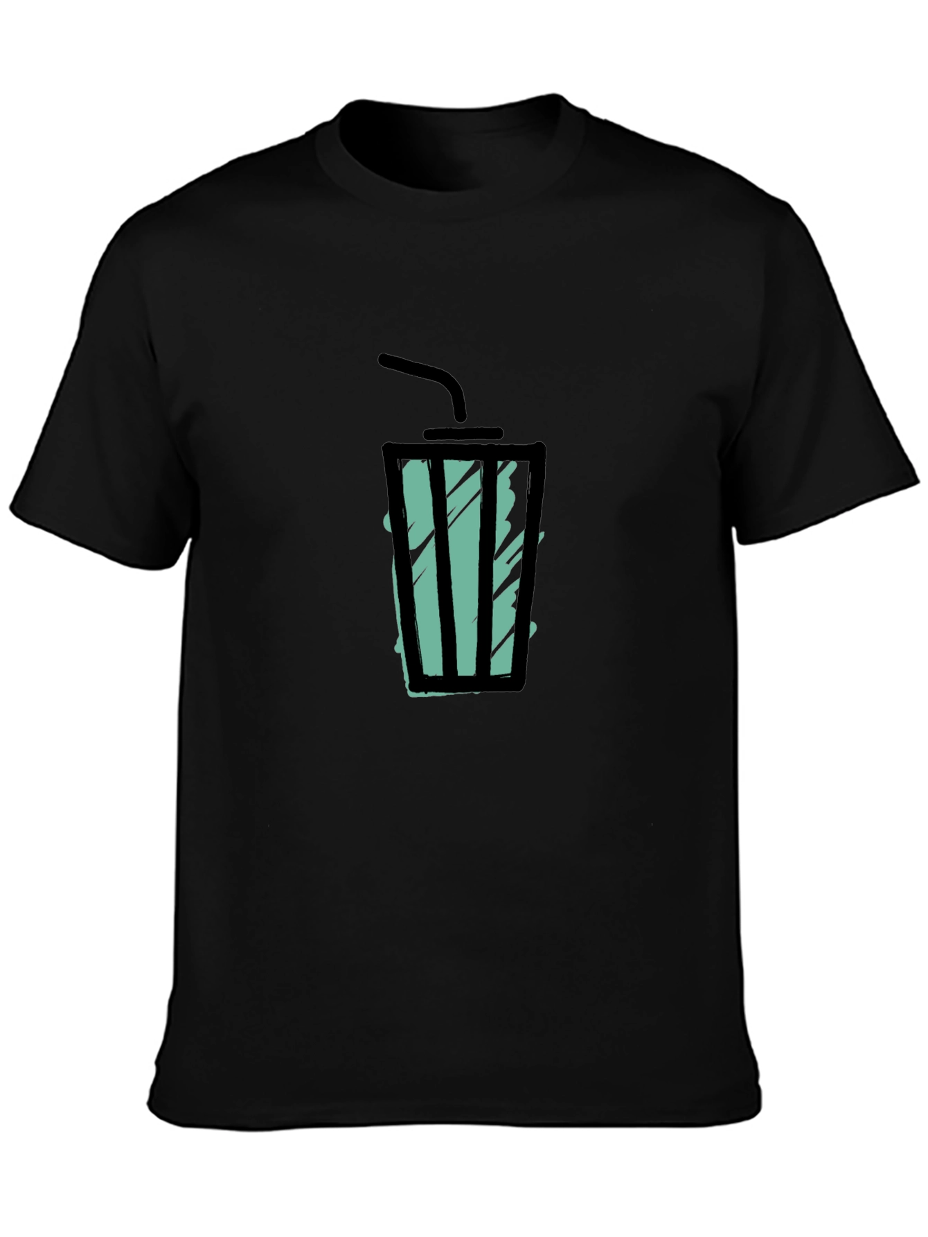 Cool Drink Graphic Tee - Black T-Shirt