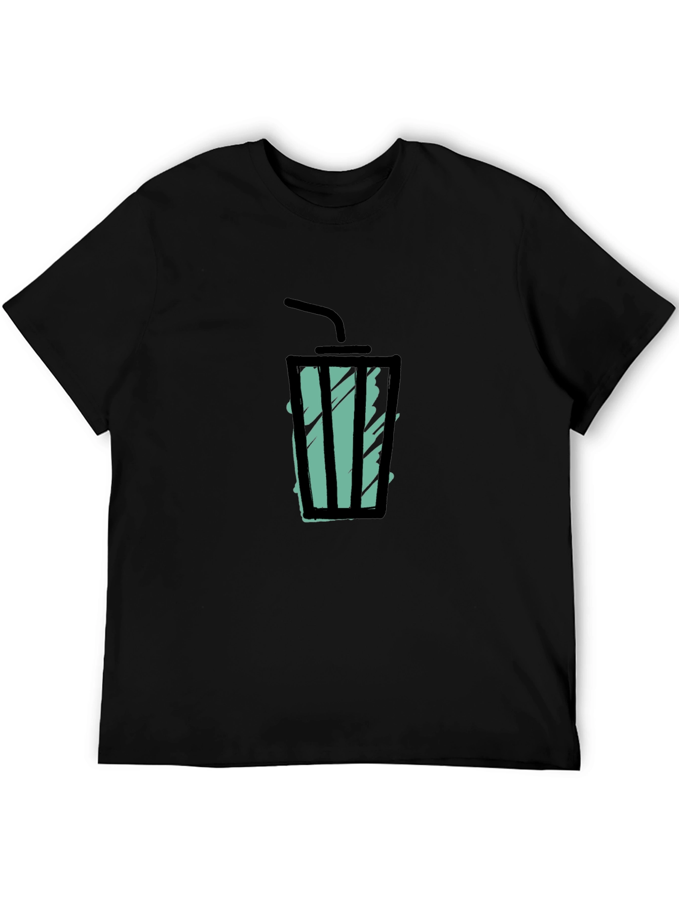 Cool Drink Graphic Tee - Black T-Shirt