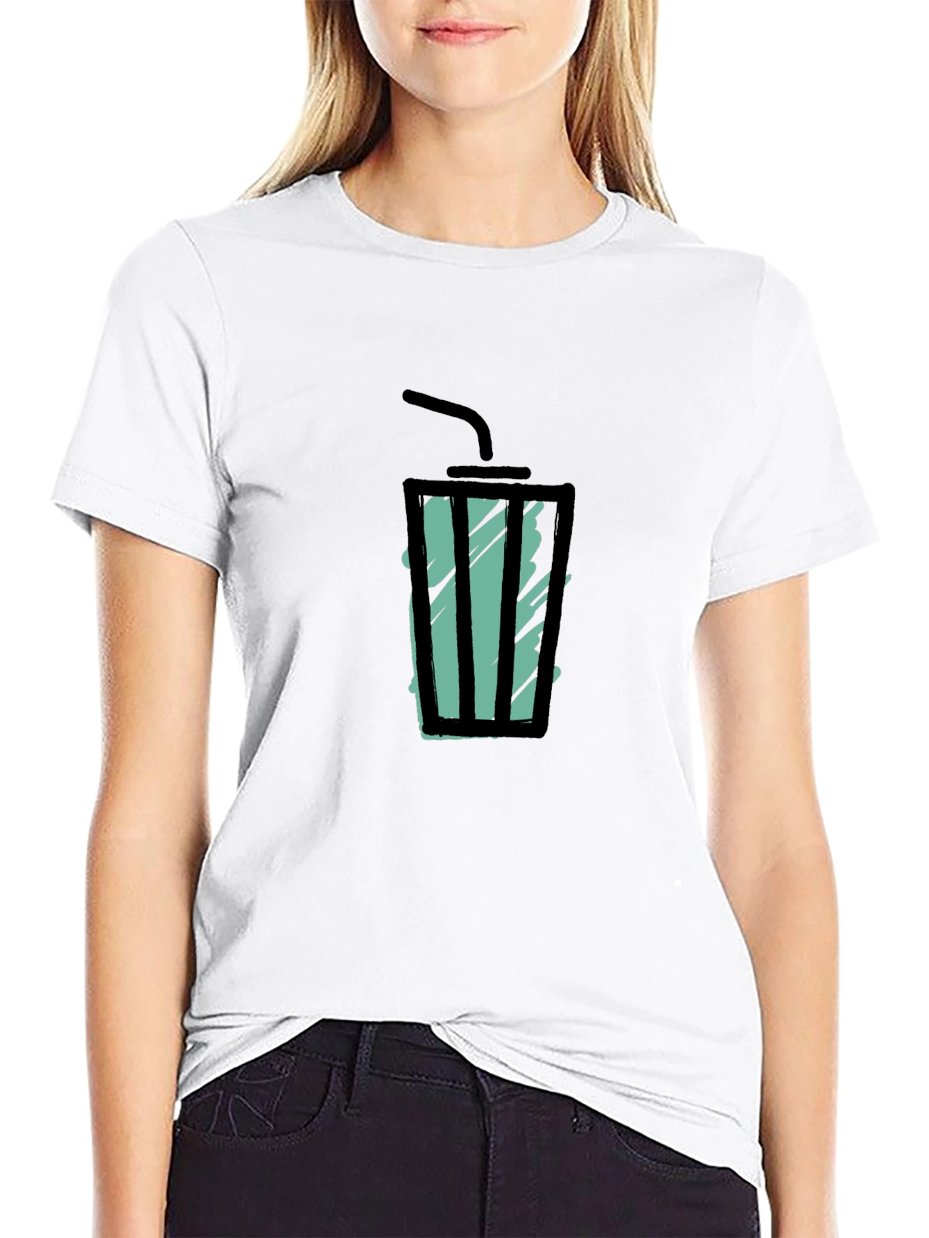 Cool Drink Graphic Tee - Black T-Shirt