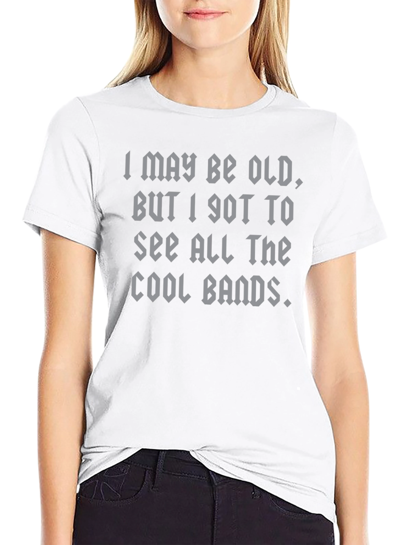 Cool Bands Tee - Black Cotton T-Shirt