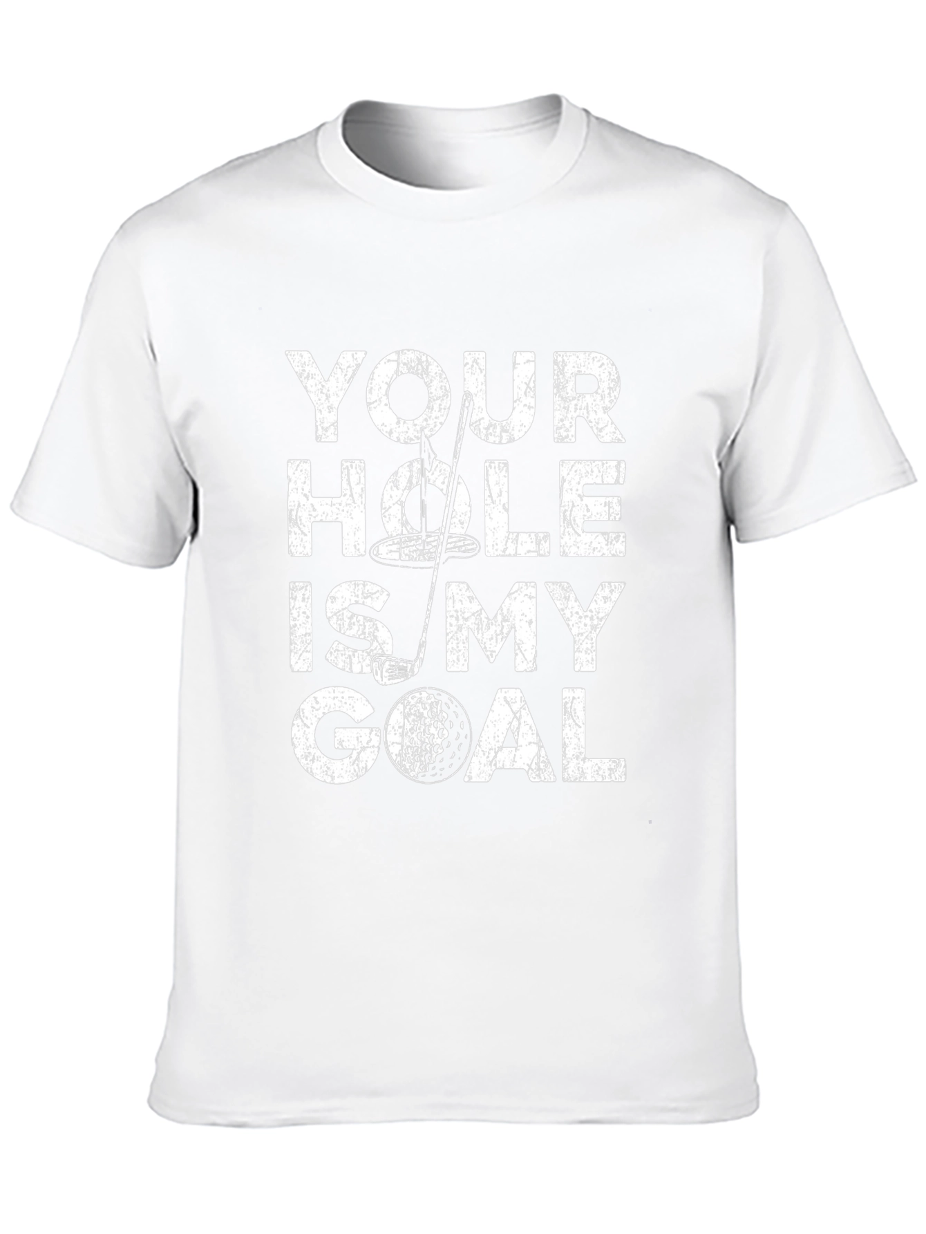 Funny Golf T-Shirt - Your Hole is My Goal